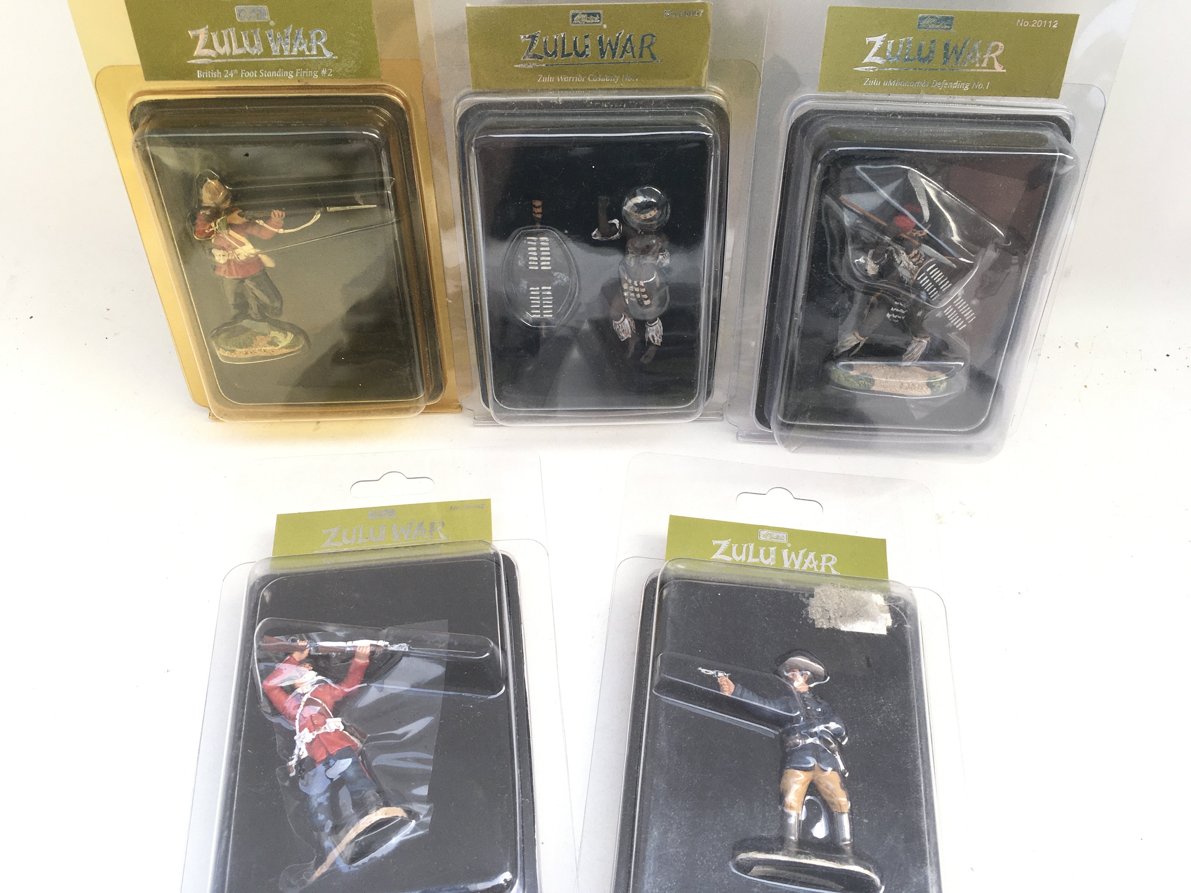 5 Britains Zulu War Figures In Blister Packs.