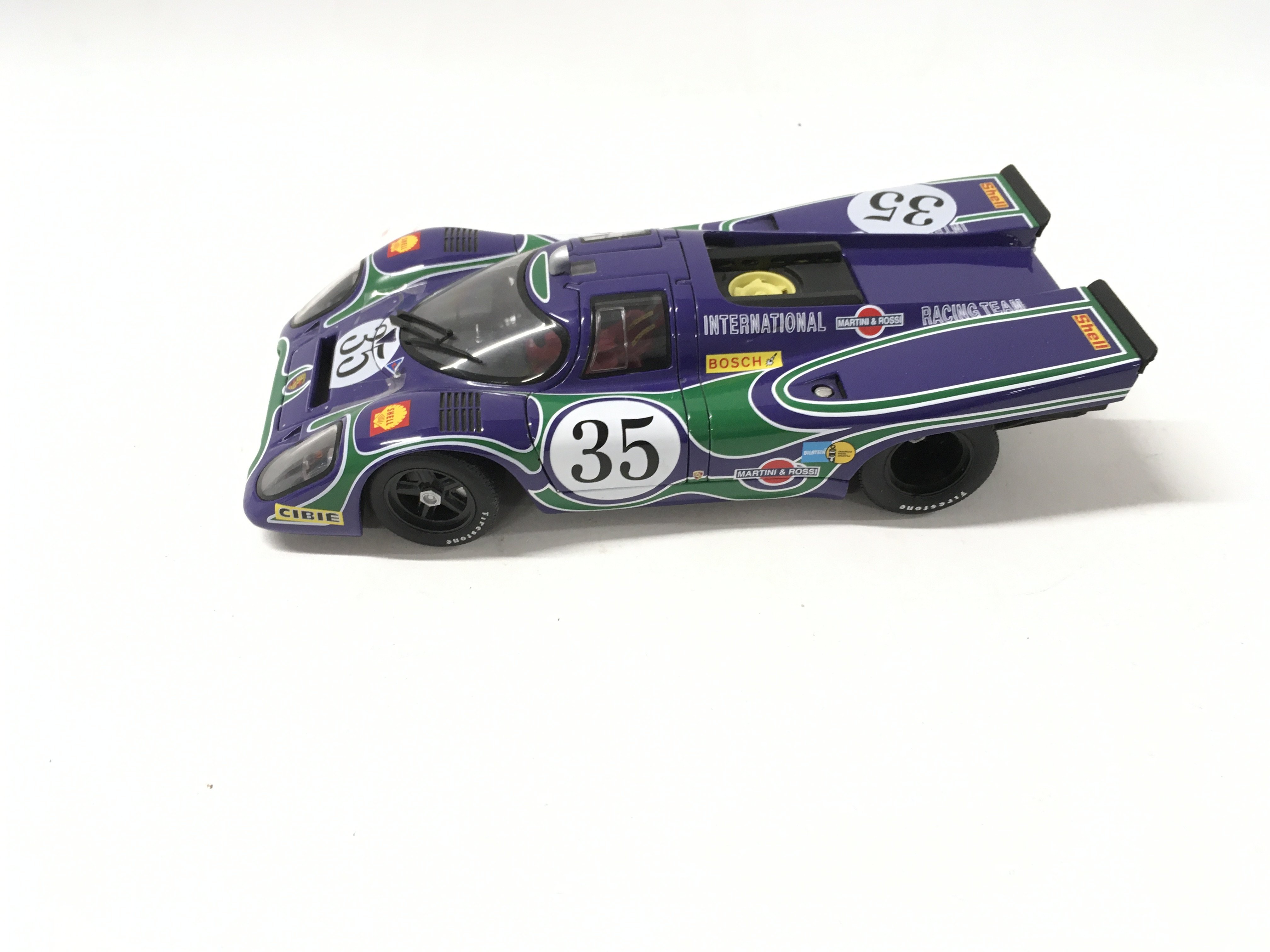 Unboxed Autoart 1:18 Porsche 917K International Martini and Russo Racing Team Watkins Glen 1970. No.35. No reserve