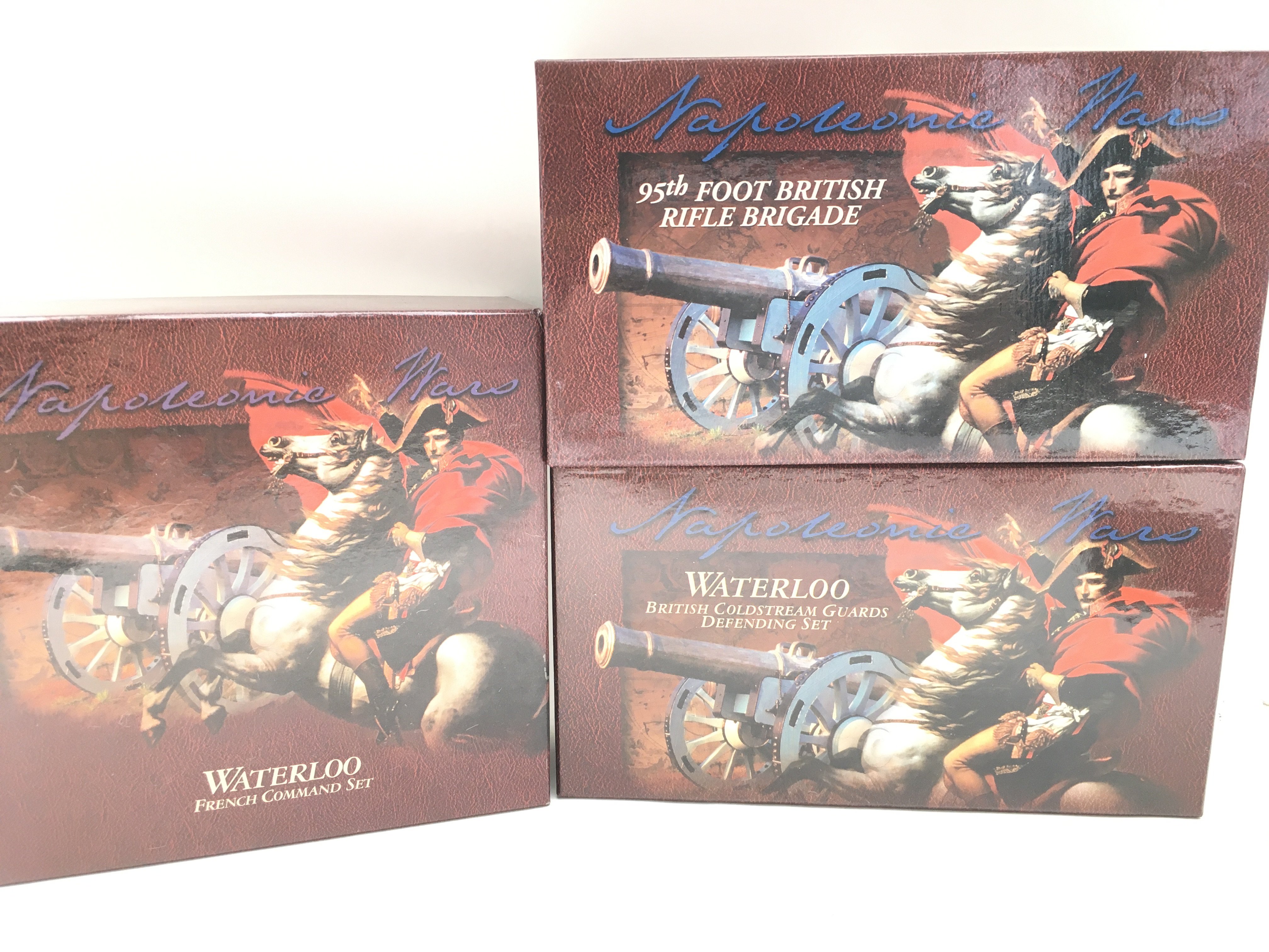 3 X Boxed Britains Figure Sets. A French Command Set. A 95th Foot British Riffle Brigade And British Coldstream Guards Defending Set.(3).