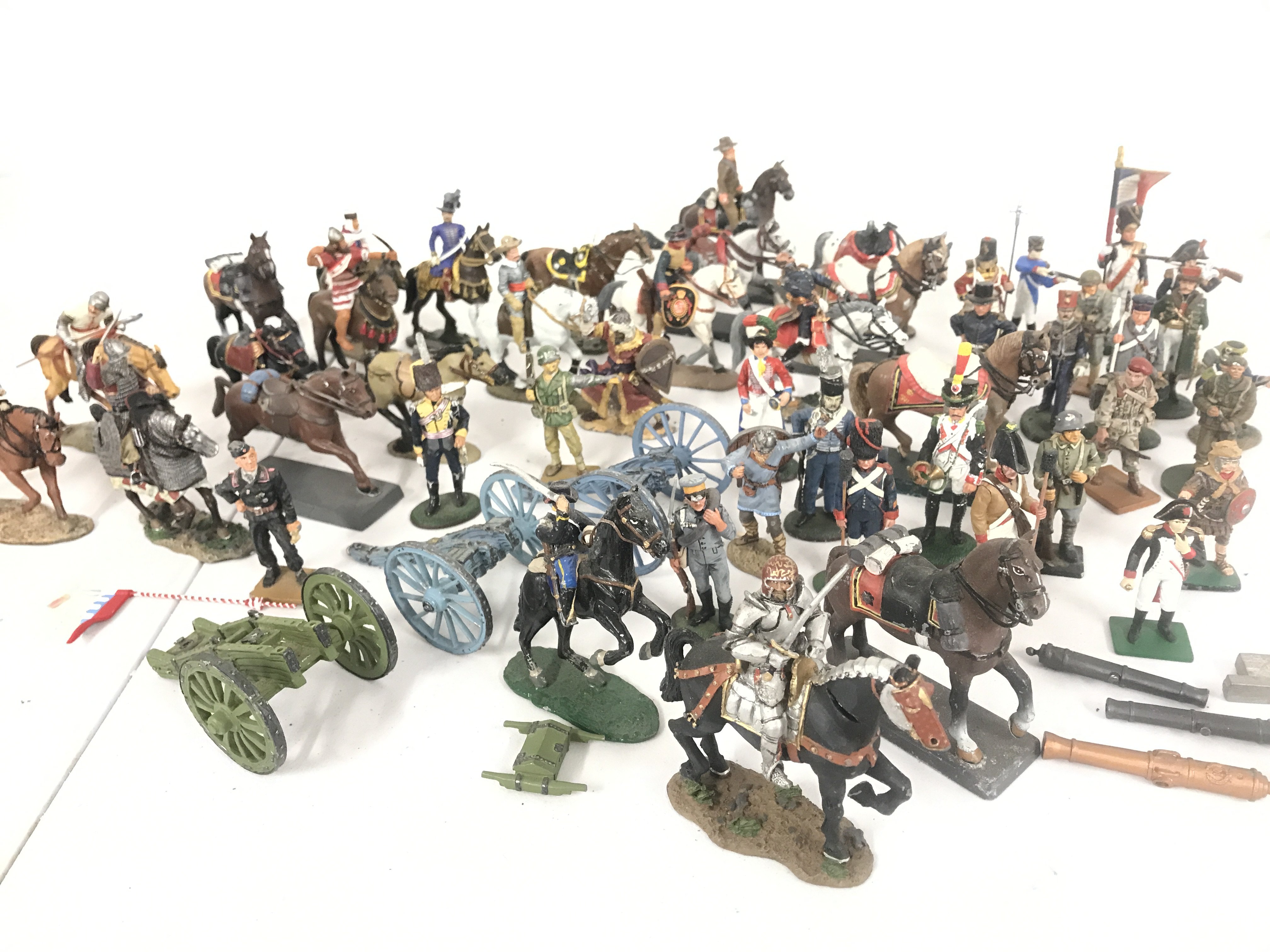 A Box Containing Various Led Figures Mostly Delprado. No Reserve.