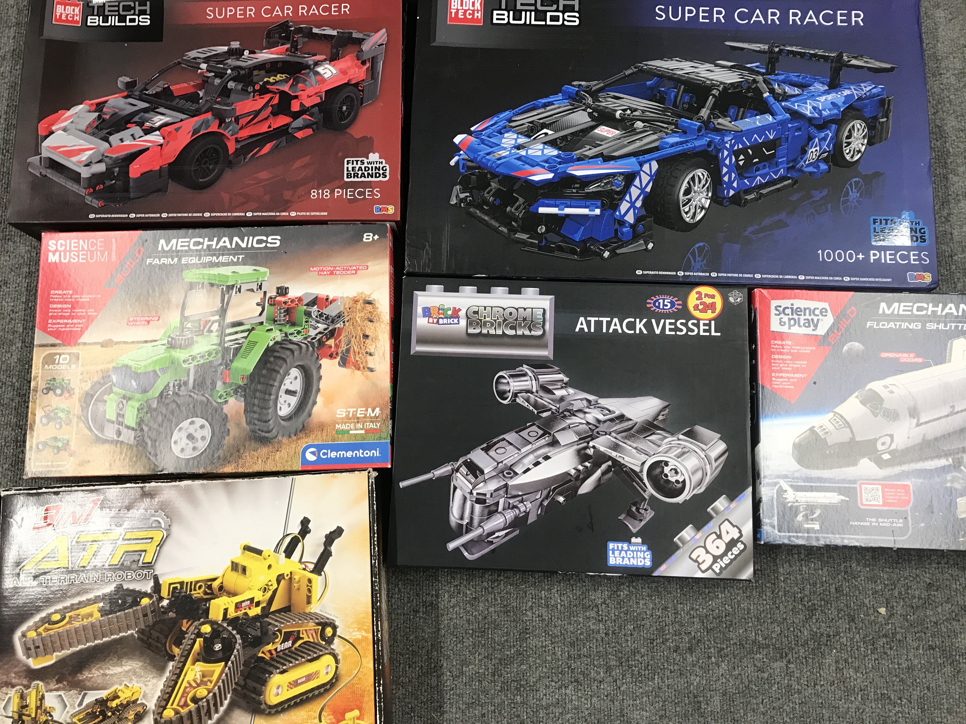 A Collection Of Boxed Building Brick Sets. No Reserve.