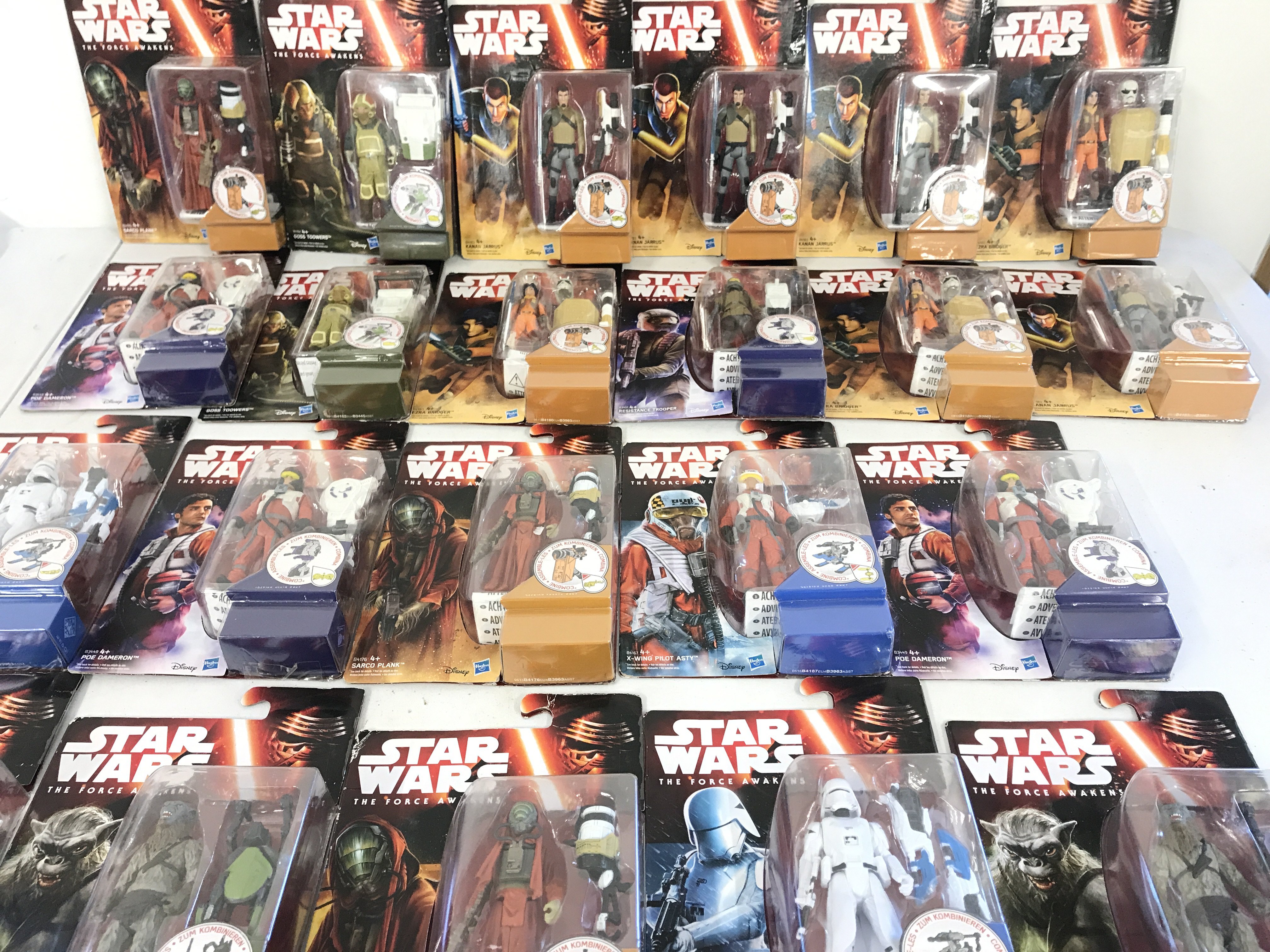A Collection Of Carded Star Wars The Force Awakens And Rebels Figures. No Reserve.