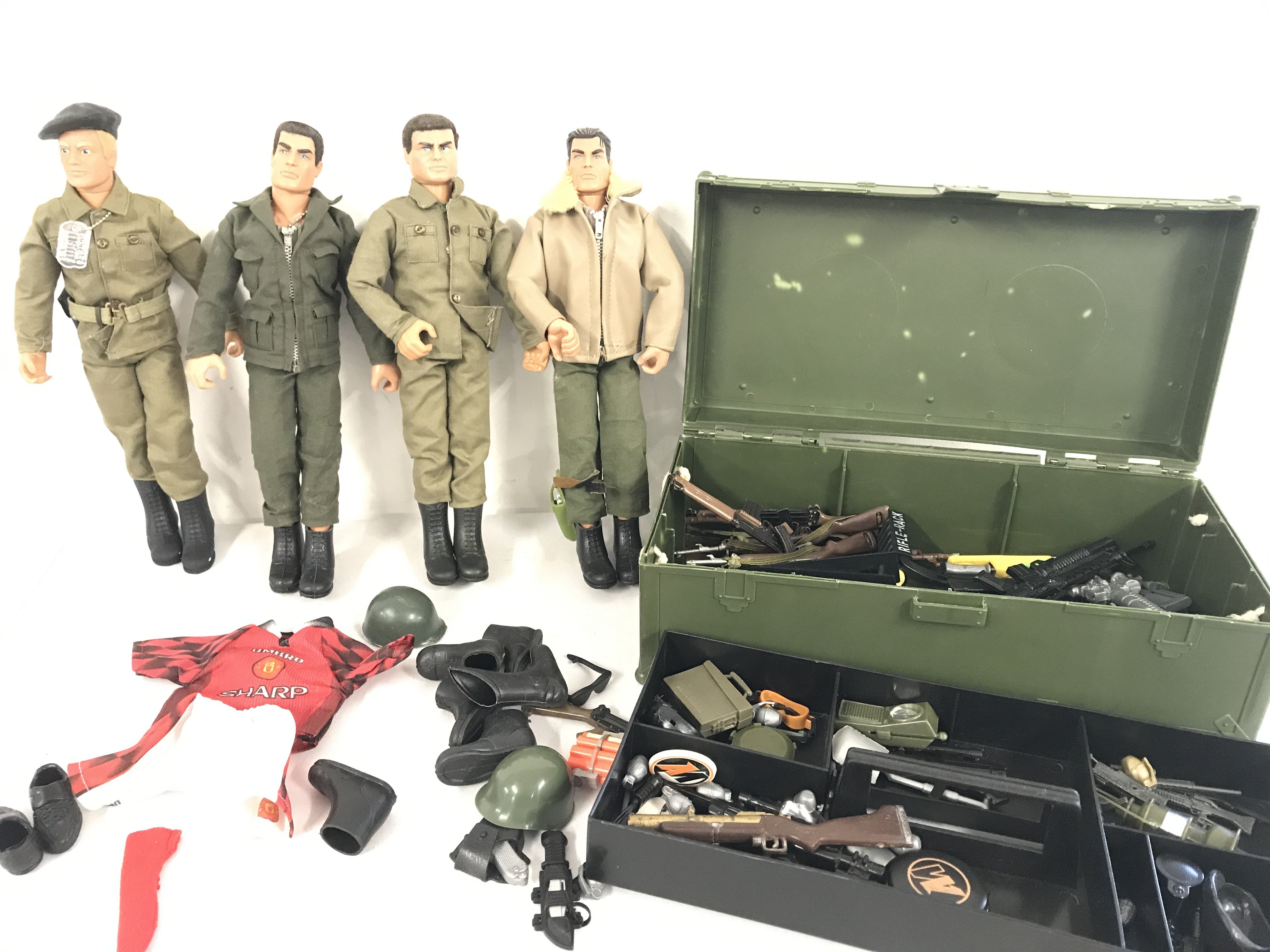 A Collection of Modern Action Men With Accessories (some Vintage). No Reserve.