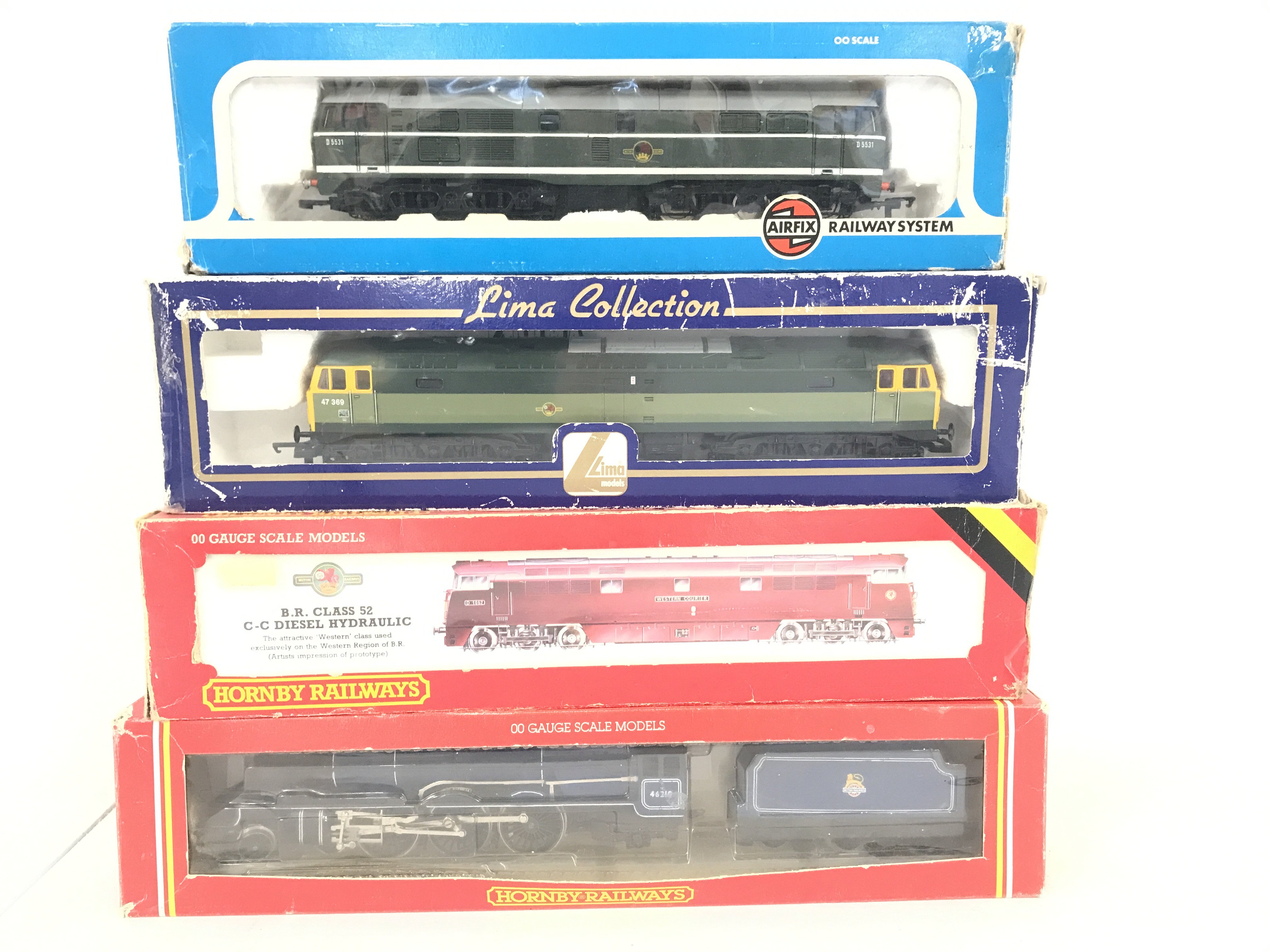 4 X Boxed 00 Gauge Locomotives. Including Hornby. Lima And Airfix. No Reserve.