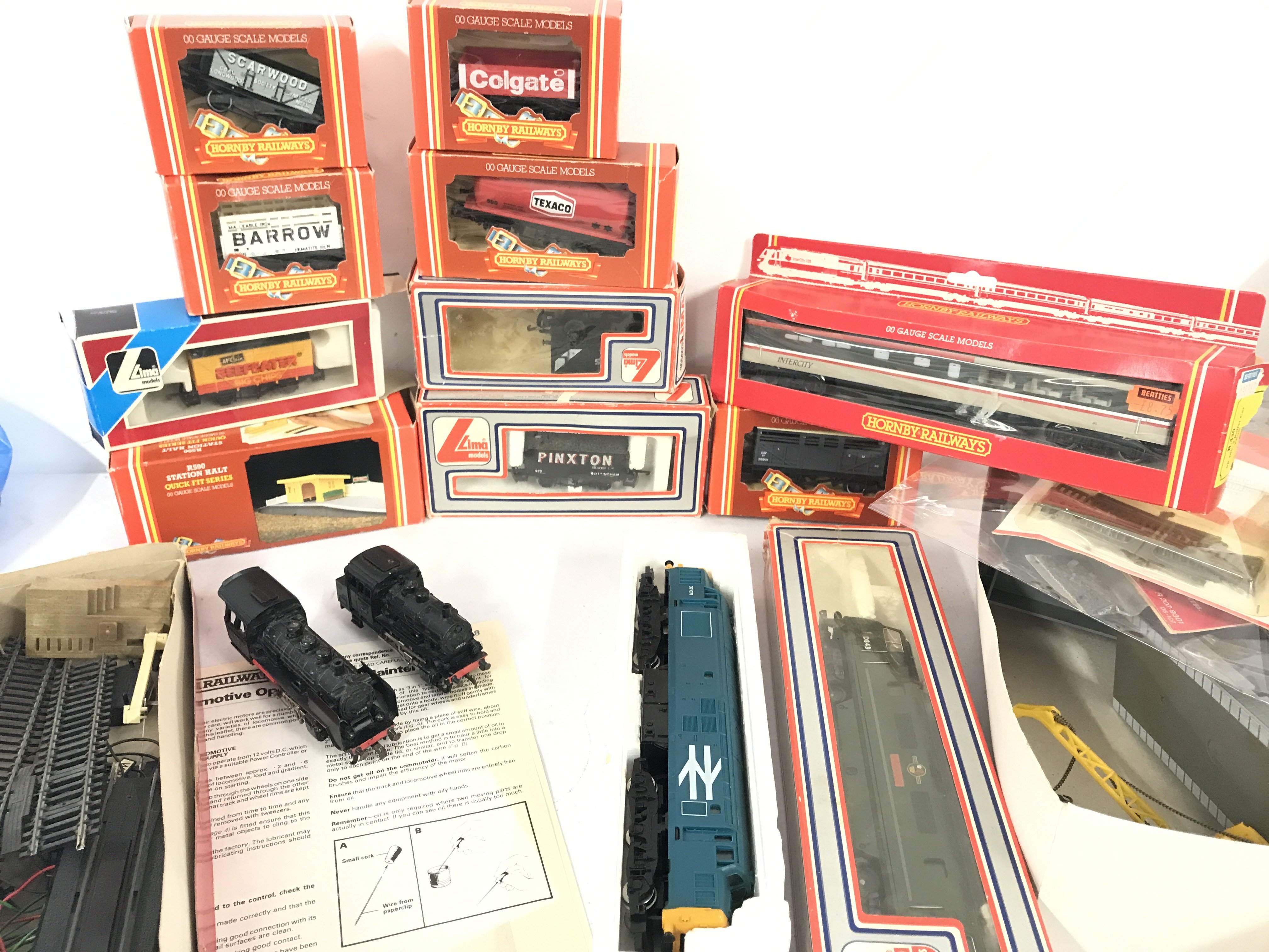 A Collection Of 00 Gauge Locomotives. Wagons Track etc. no Reserve.(2).