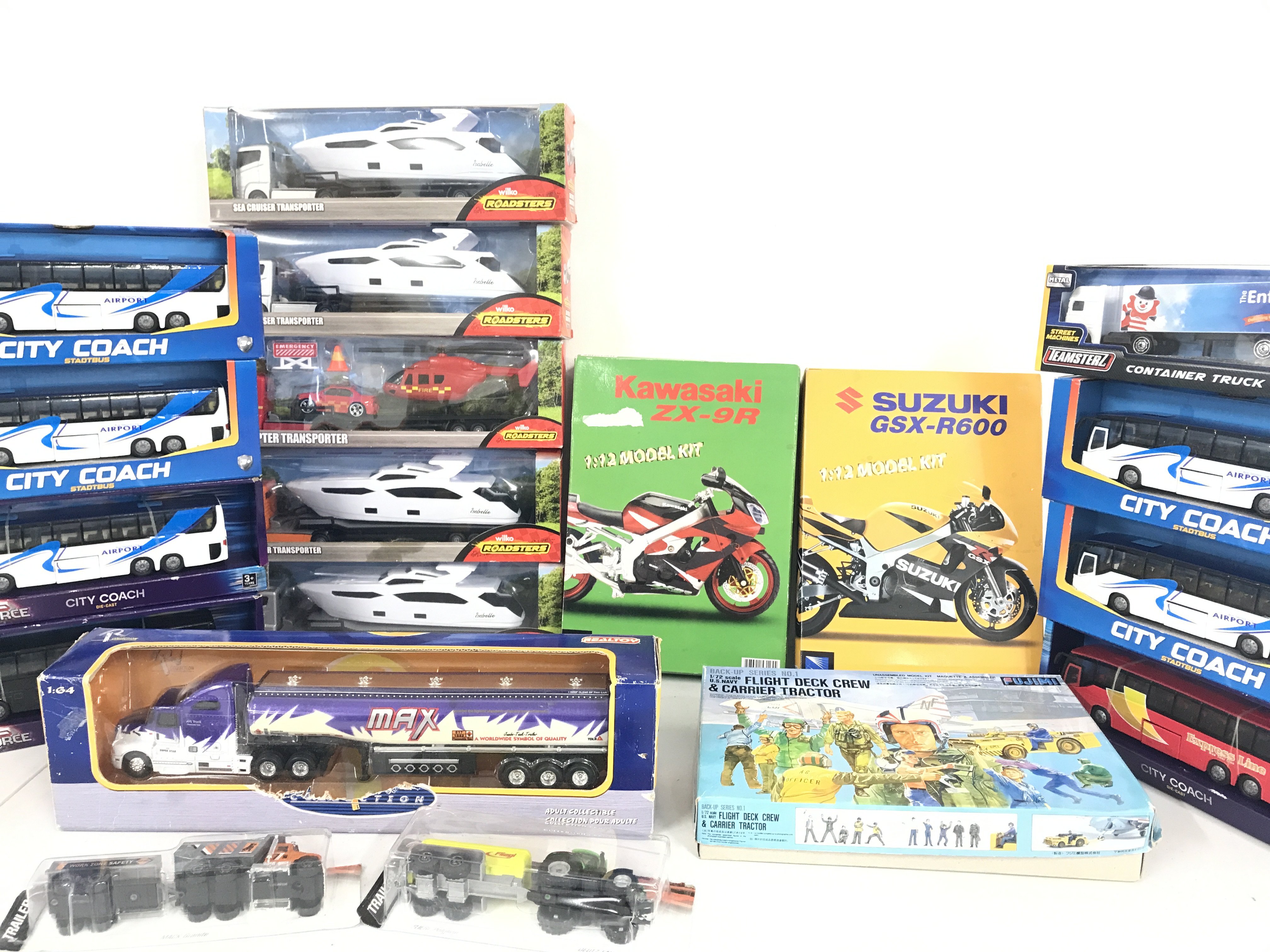 A Collection Of Boxed And Loose Diecast and Kits. No Reserve.