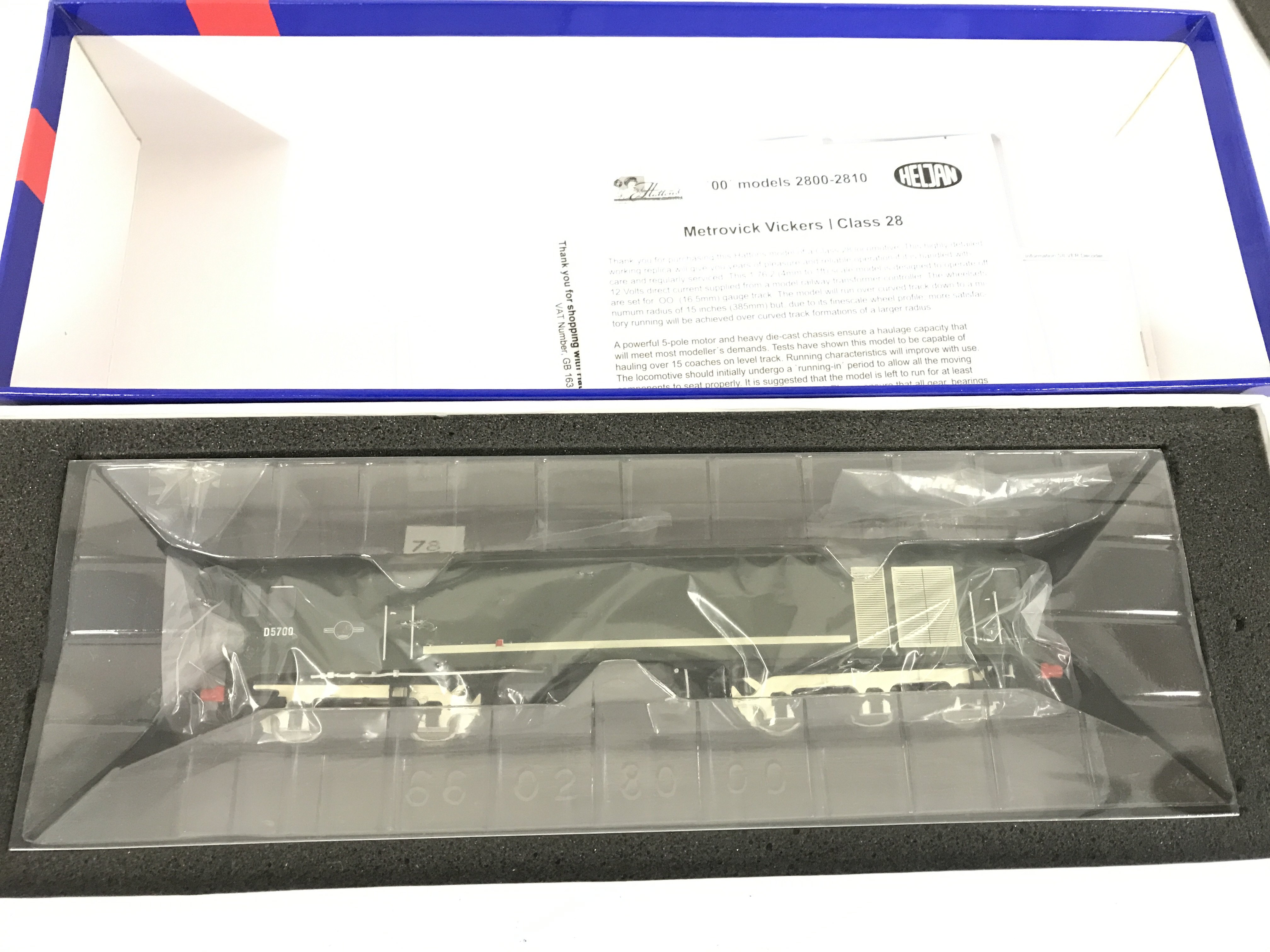 A Boxed Heljan 00 Gauge Class 28 Full BR Green. #28001.