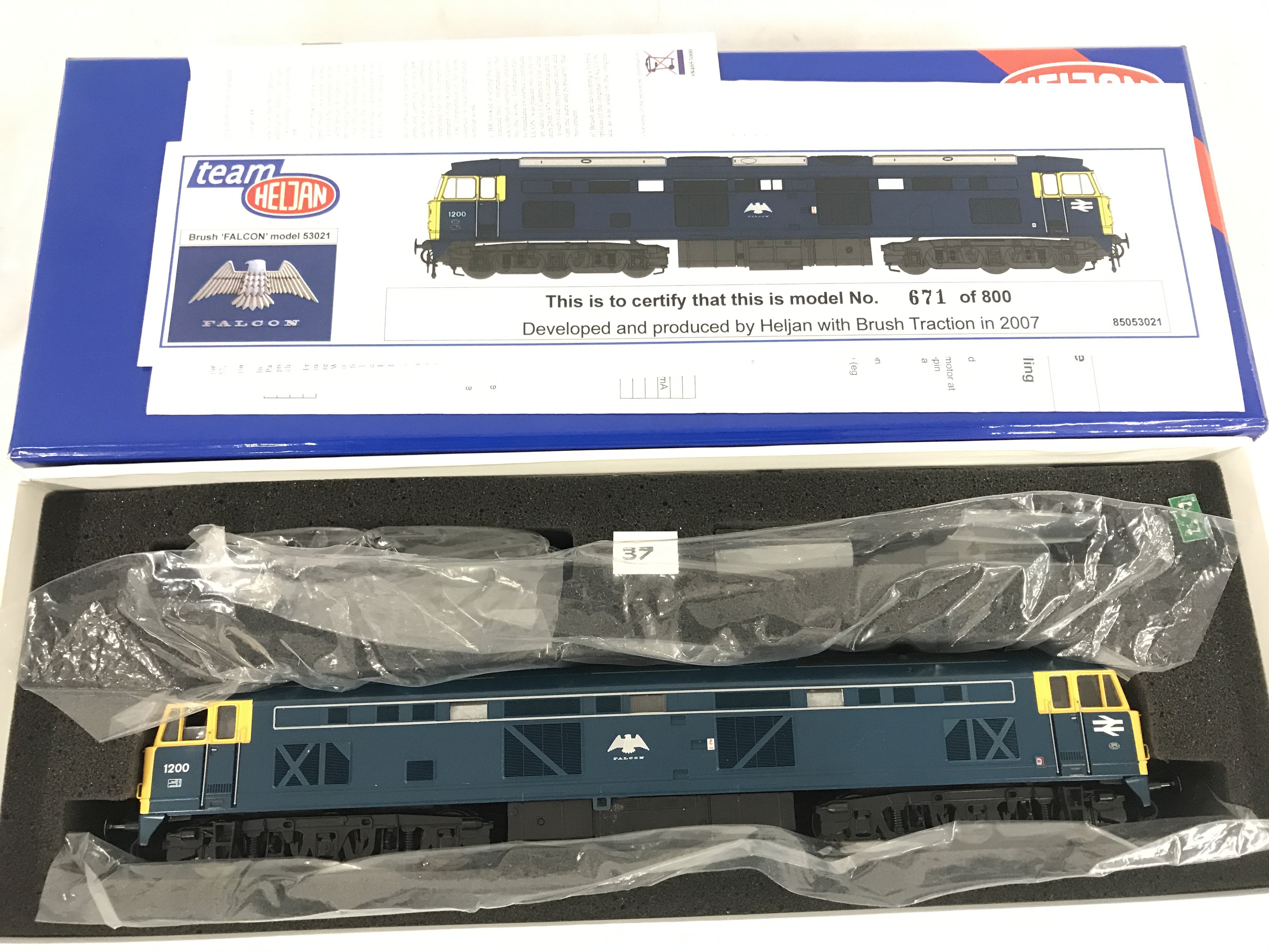 A Boxed Heljan 00 Gauge Brush Flacon Diesel Locomotive. Ltd Edition Of 800.