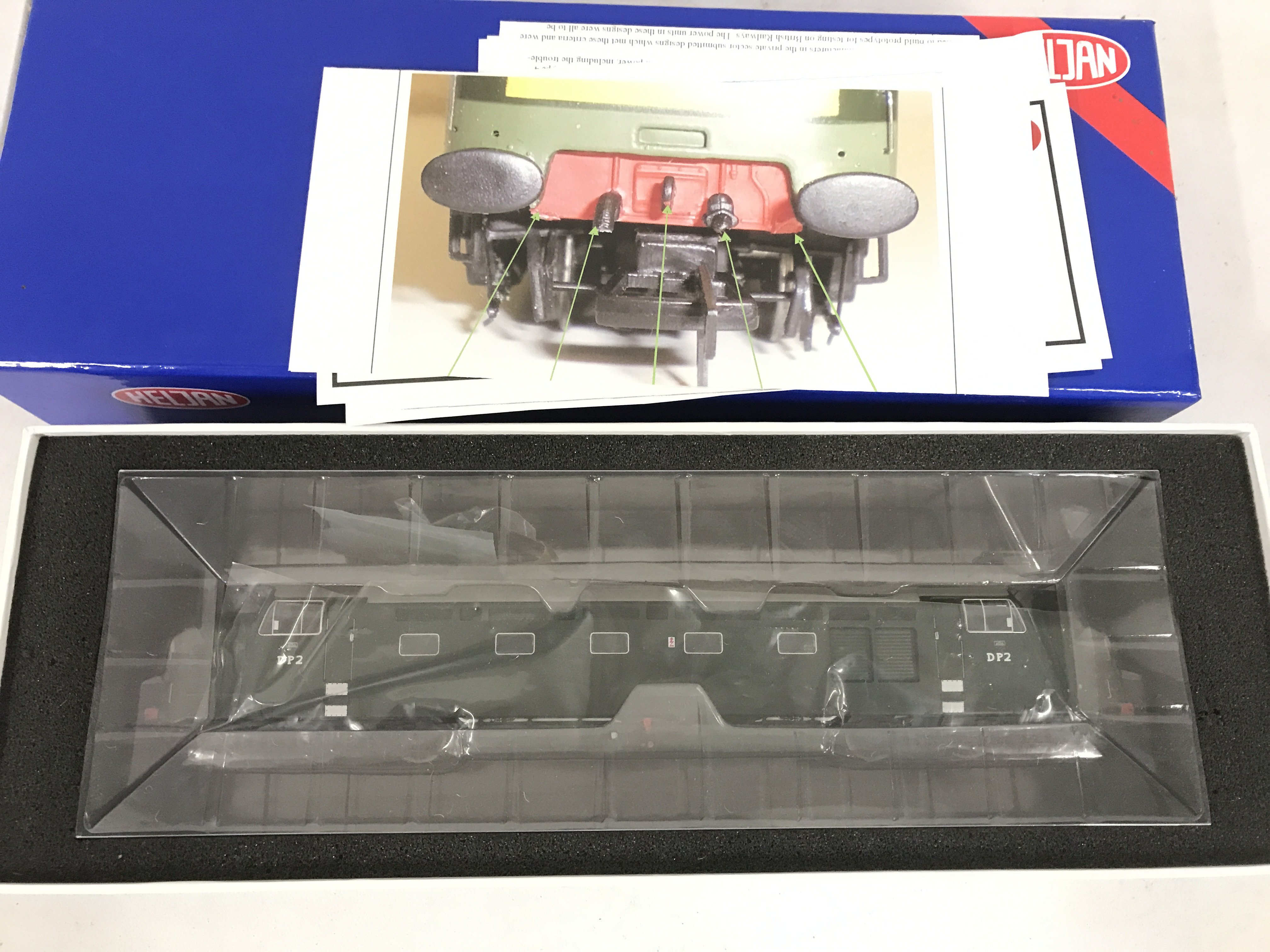 A Boxed Heljan 00 Gauge English Electric DP 2 Prototype In Early Green Livery #40101. Lid Edition.