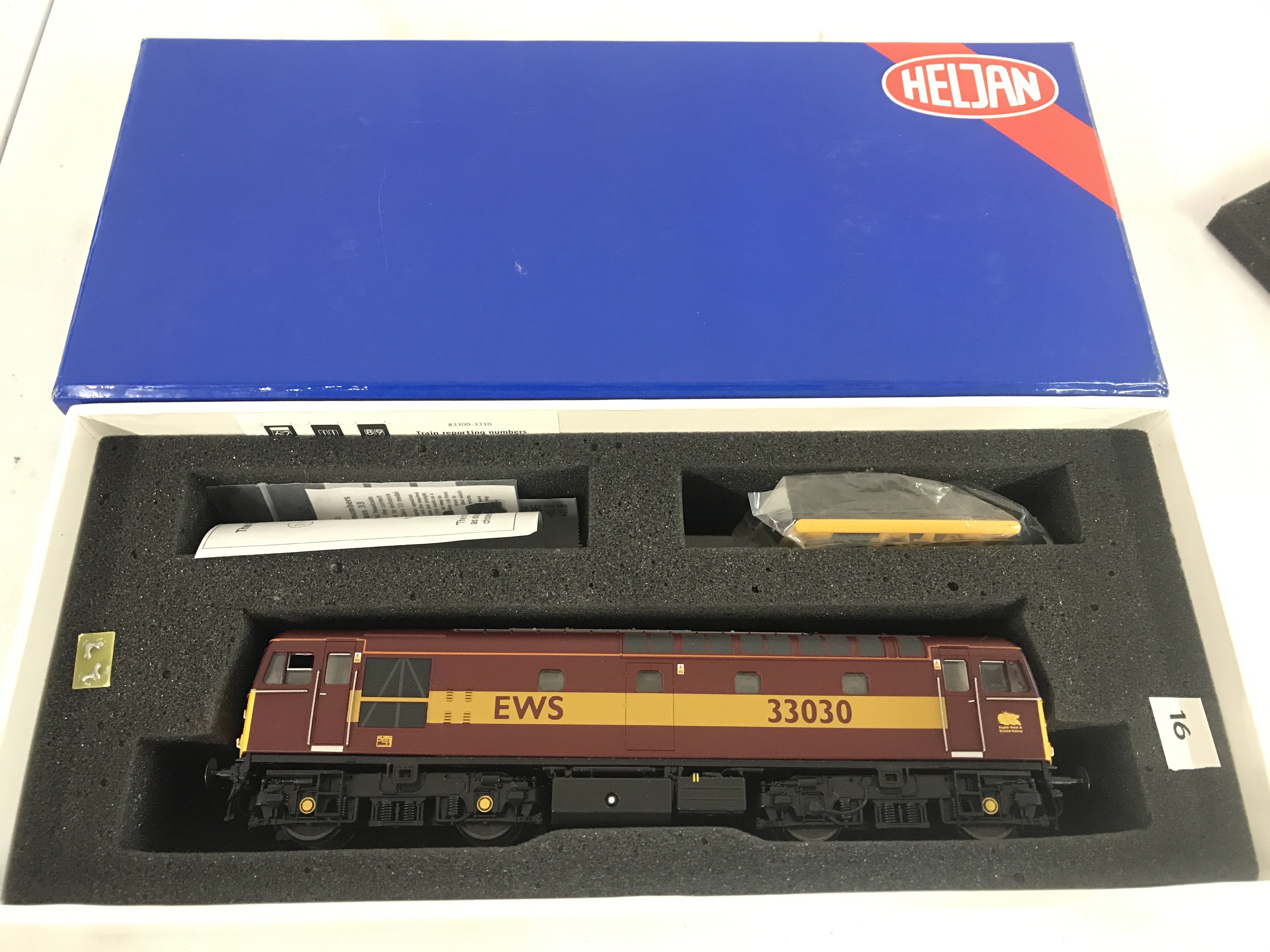 A Boxed Heljan 00 Gauge Class 33/0 Diesel EWS. #3303.