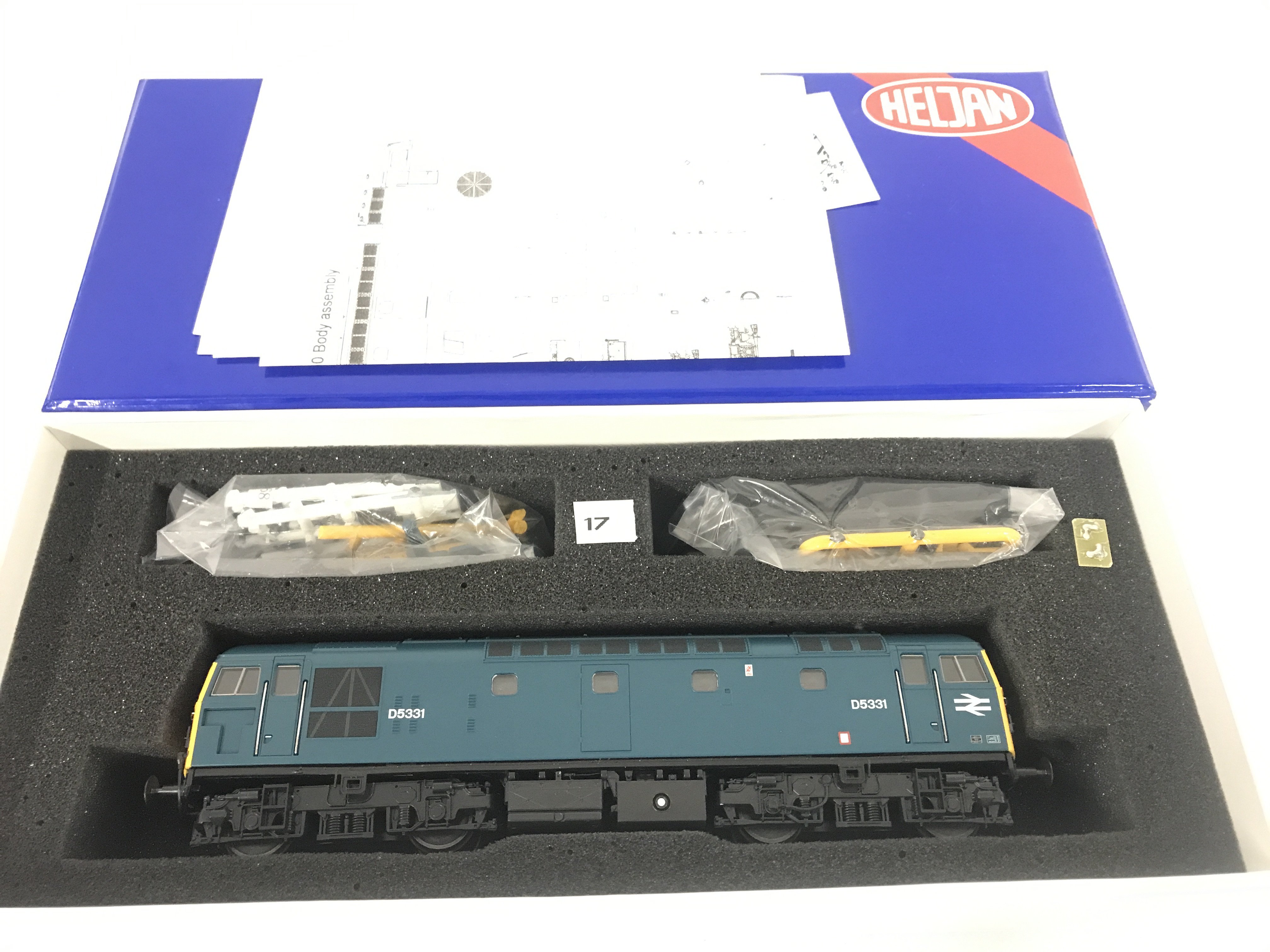 A Boxed Heljan 00 Gauge Class 26 Br Blue Locomotive.
