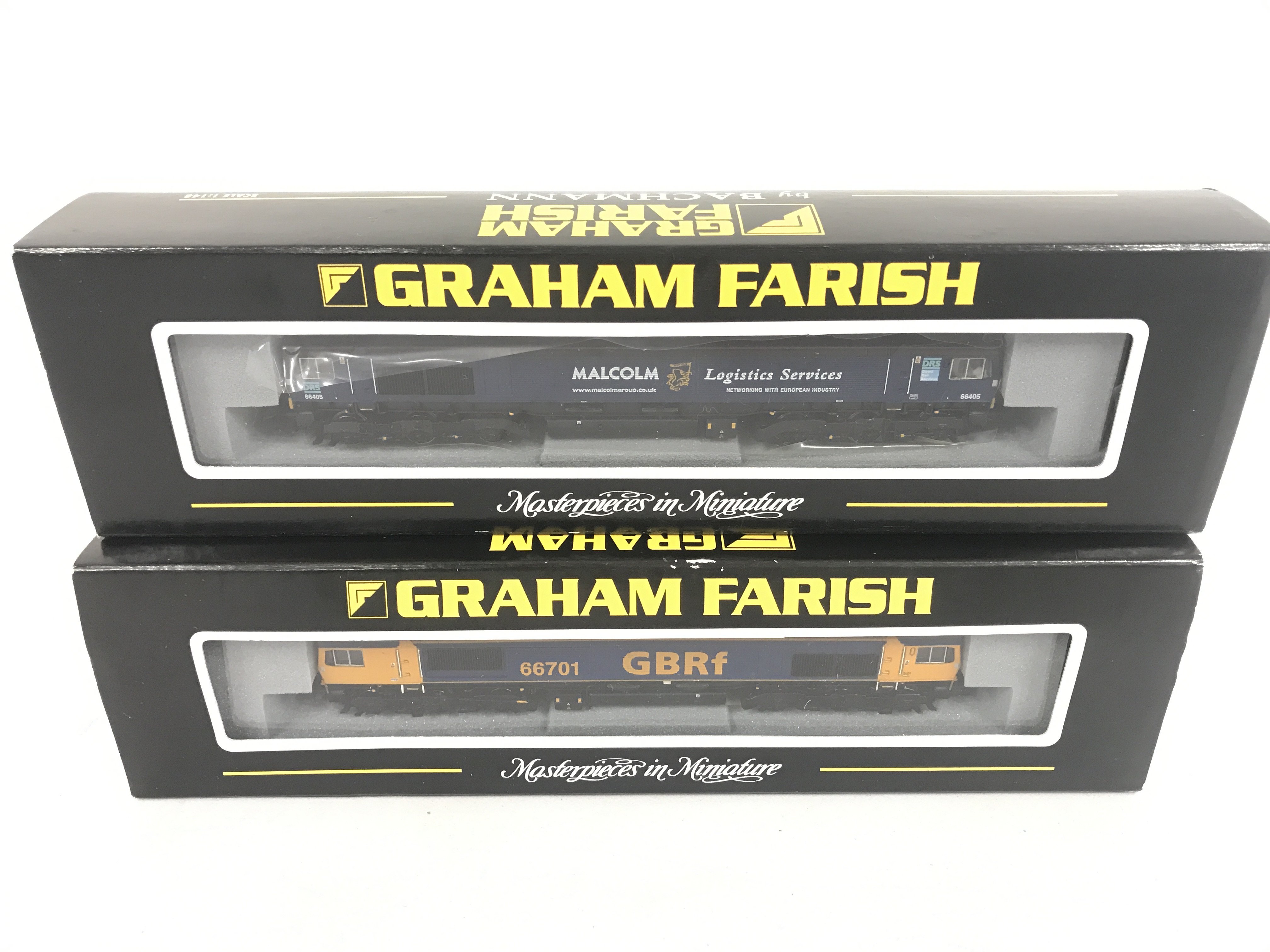 2 X Boxed Graham Farish N Gauge Locos. A class 66 Diesel #371-377 And A Class 66 Diesel #371-381.