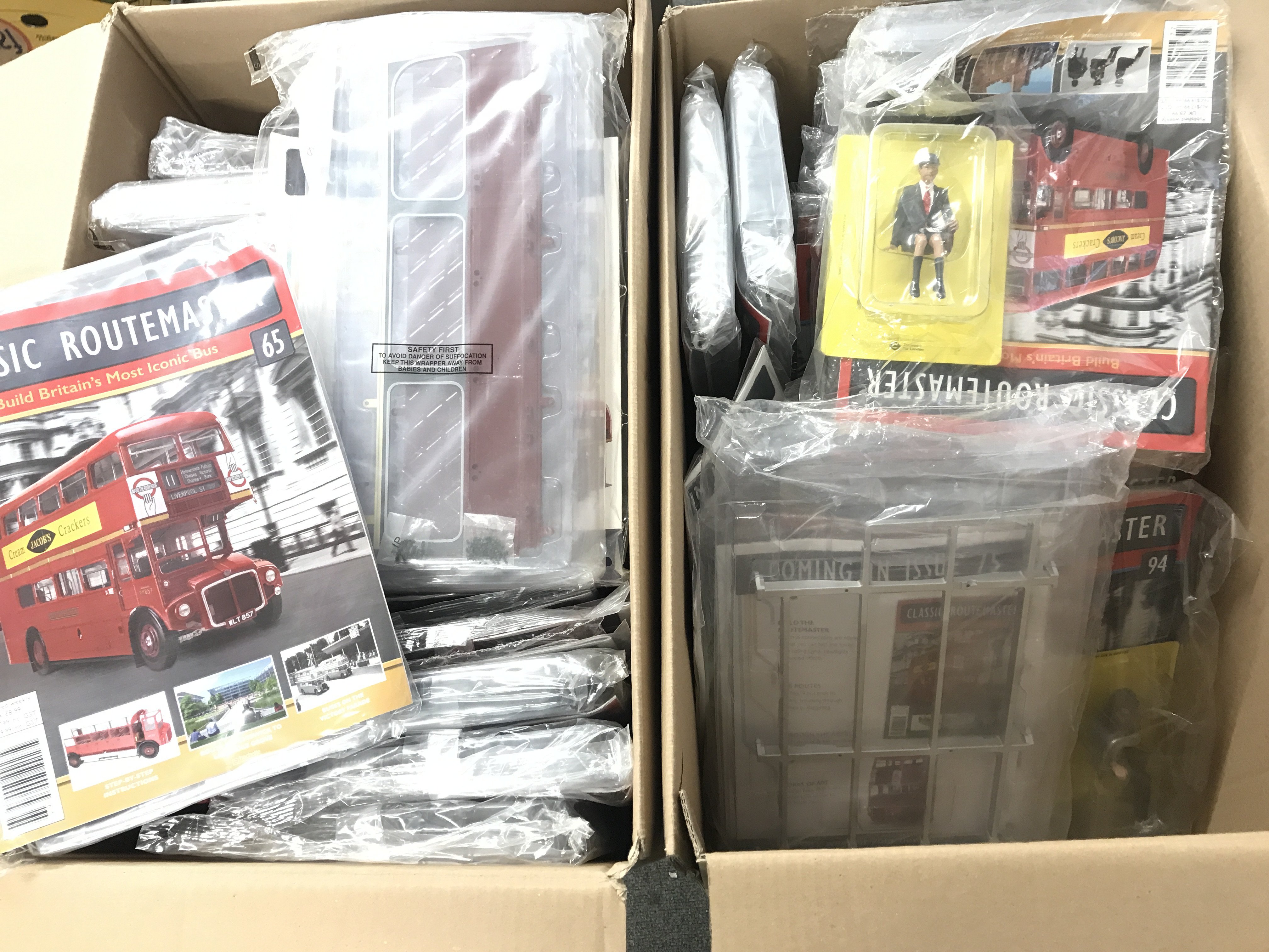 2 Boxes Containing Hachette Classic Routemaster Magazines. With Binders. (2). No Reserve.