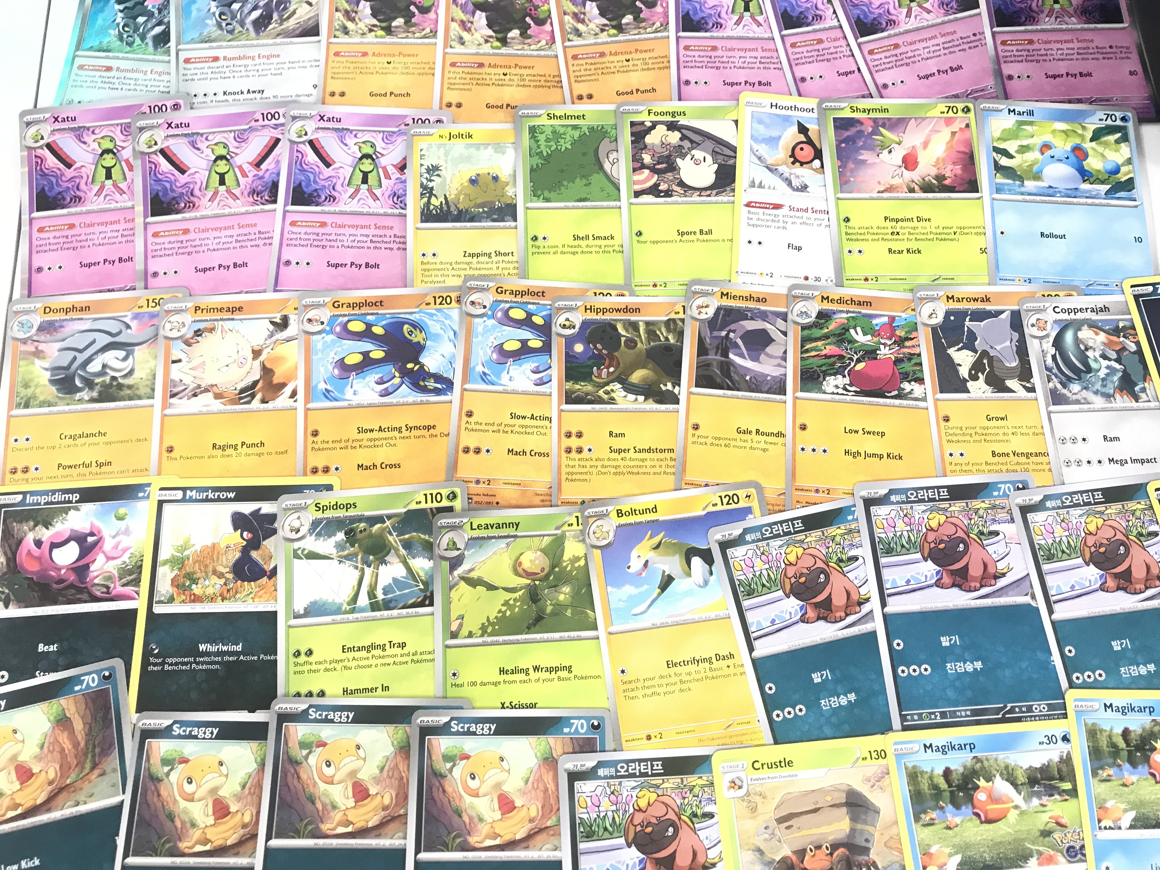 A Collection Of over 600 Pokemon Cards In Collectors Box. Including Holographic. Vintage. Evolving Skies.