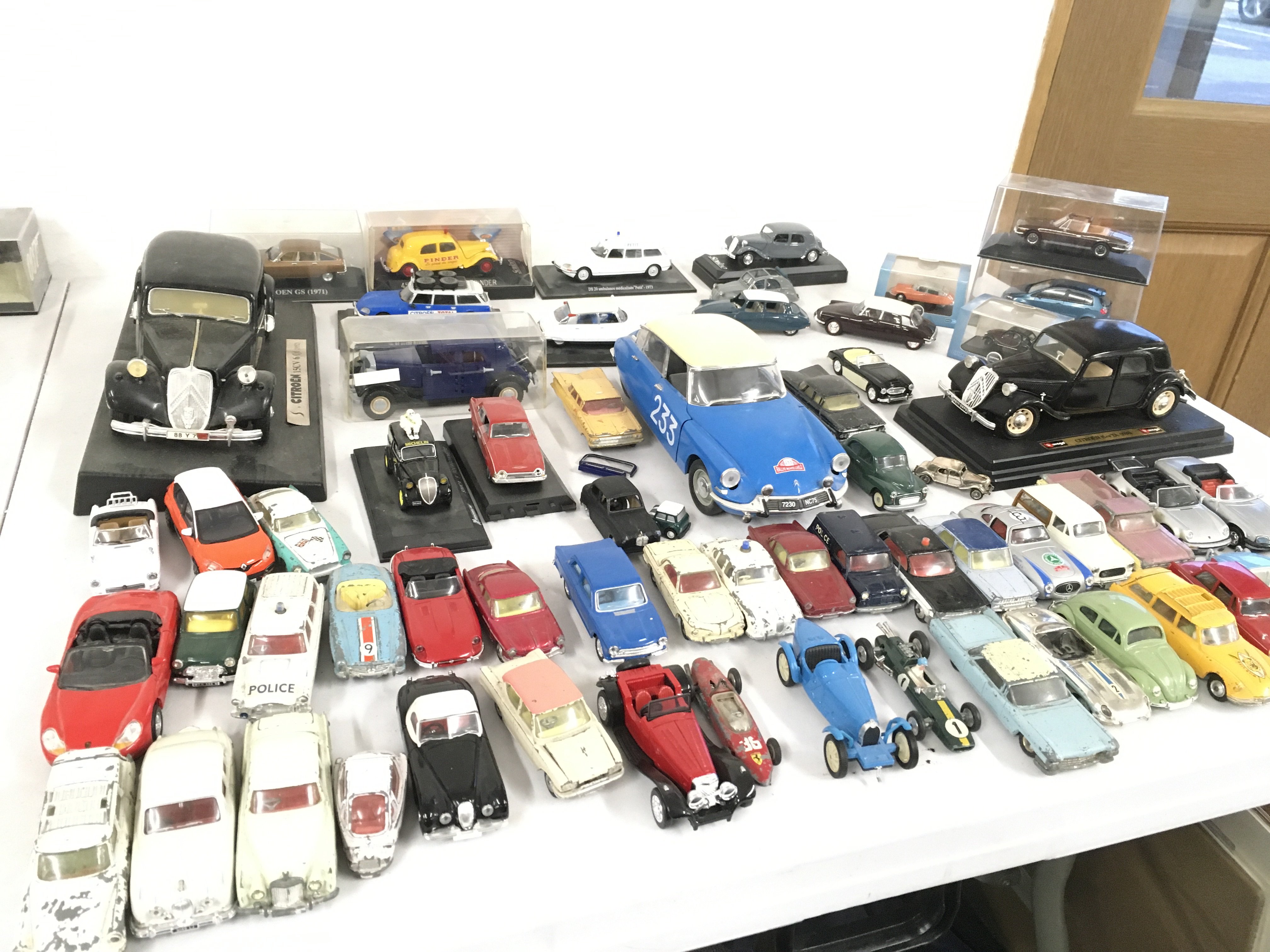 A collection of Playworn diecast model cars by various manufacturers including Burago..lone Star..Corgi..Solido etc.  no reserve 