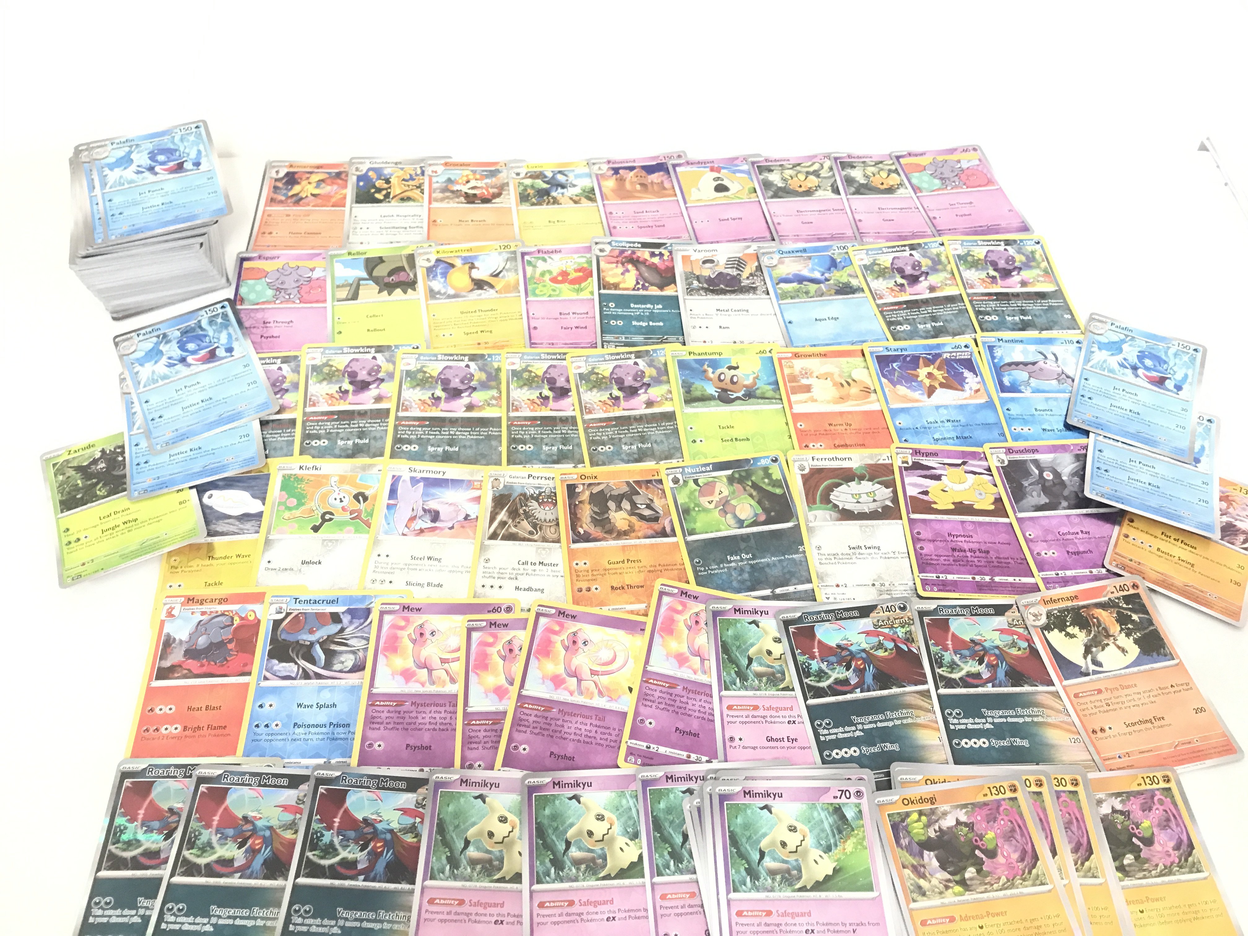 Approximately 215 Holographic Pokemon Cards Including Vintage. Reverse Halos And Black Star Rares.