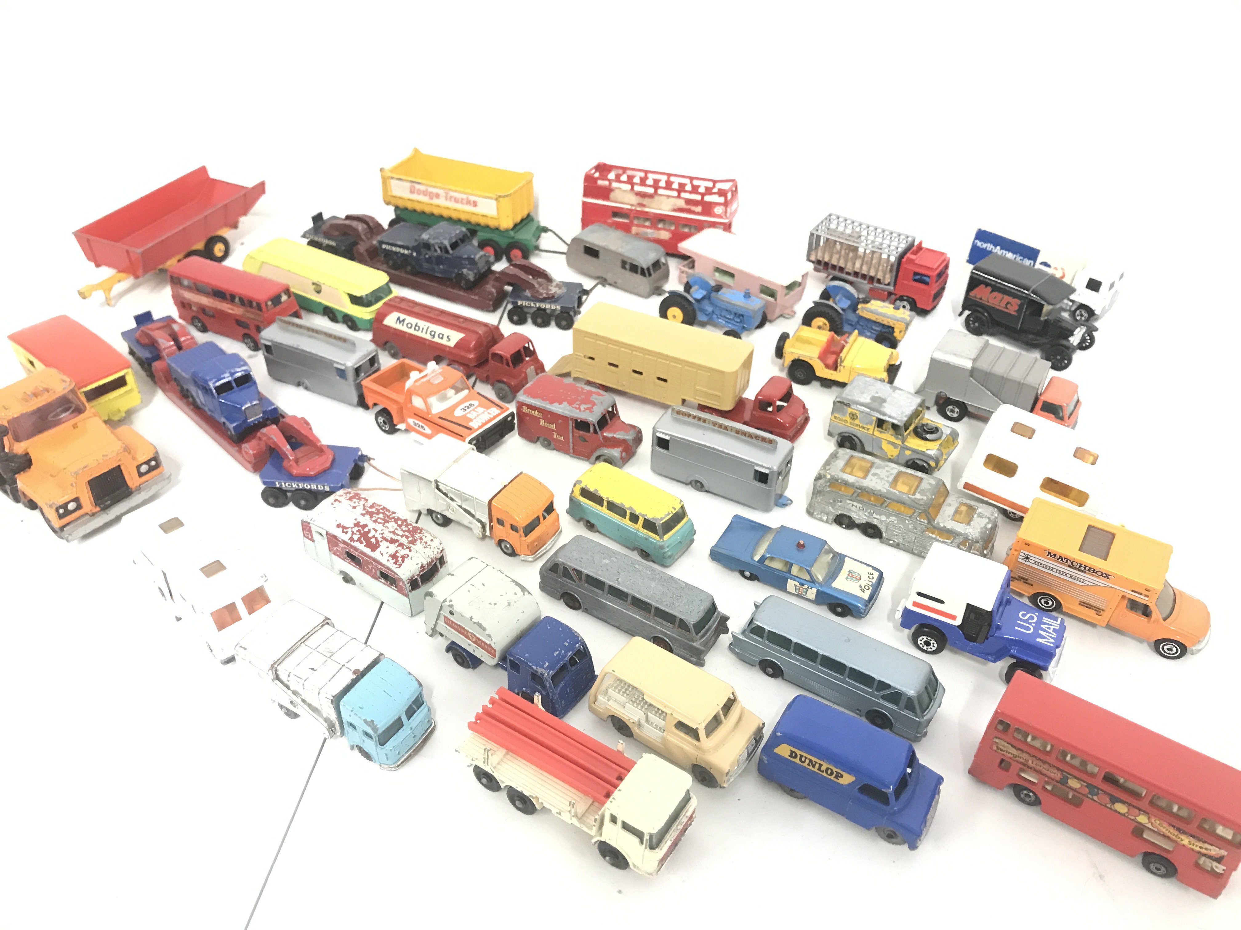 A Collection Of Playworn Diecast Including Matchbox. No Reserve.