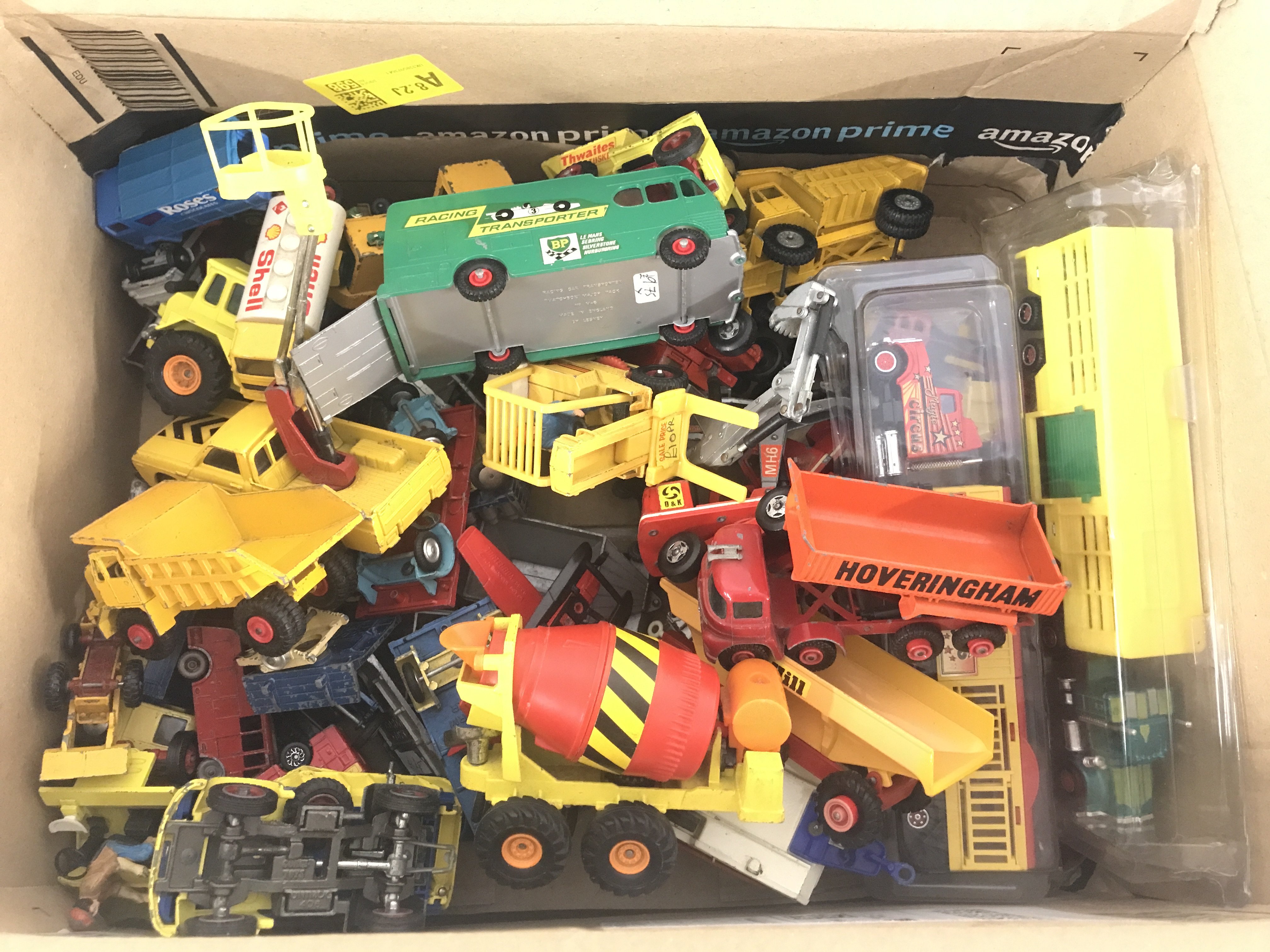 A Box Containimg Playworn Diecast Including Matchbox And Corgi. No Reserve.