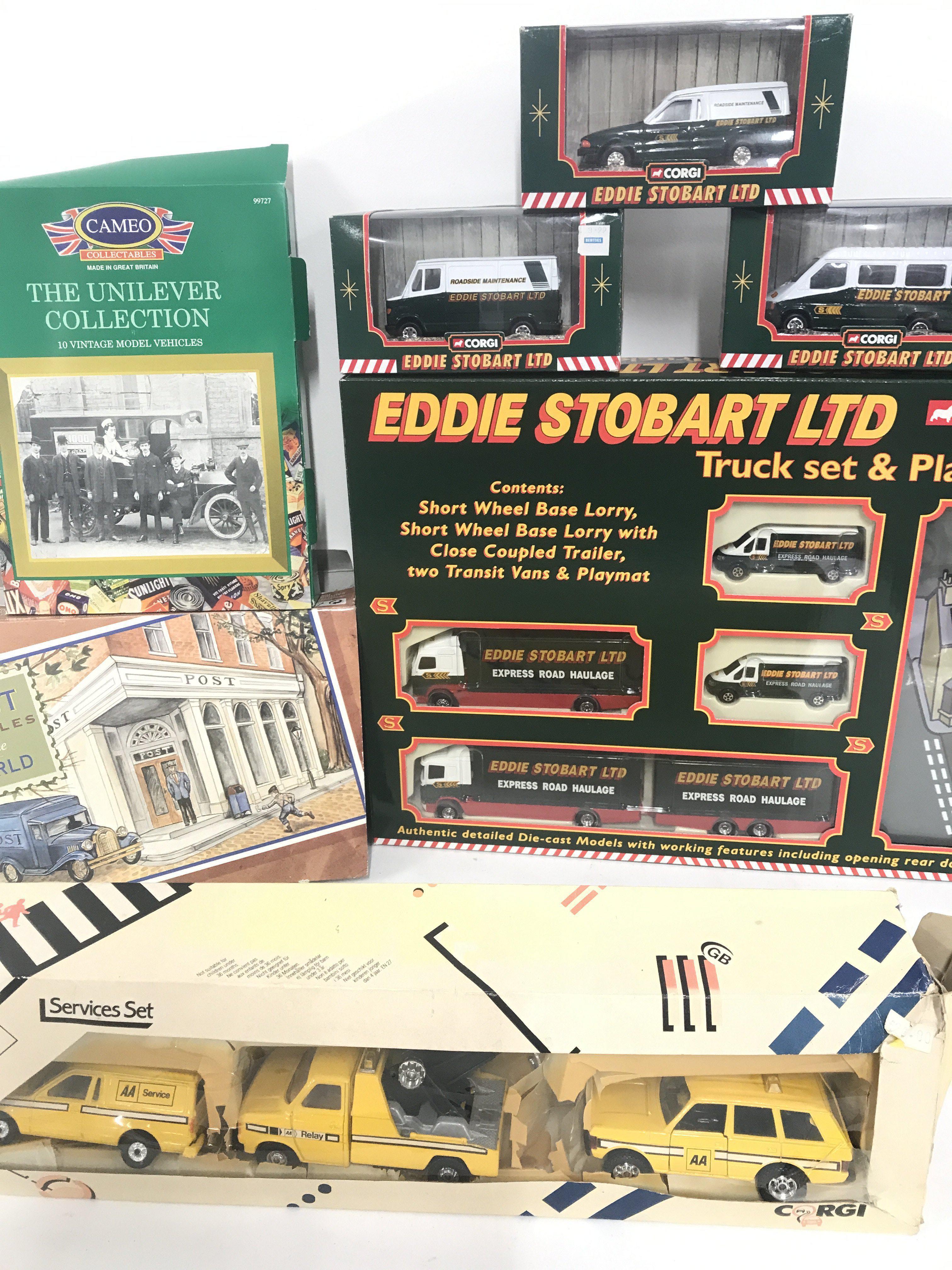 A Collection Of Corgi Eddie Stobart Vehicles. A A service Set etc. boxes Are I'm Various States. No Reserve.