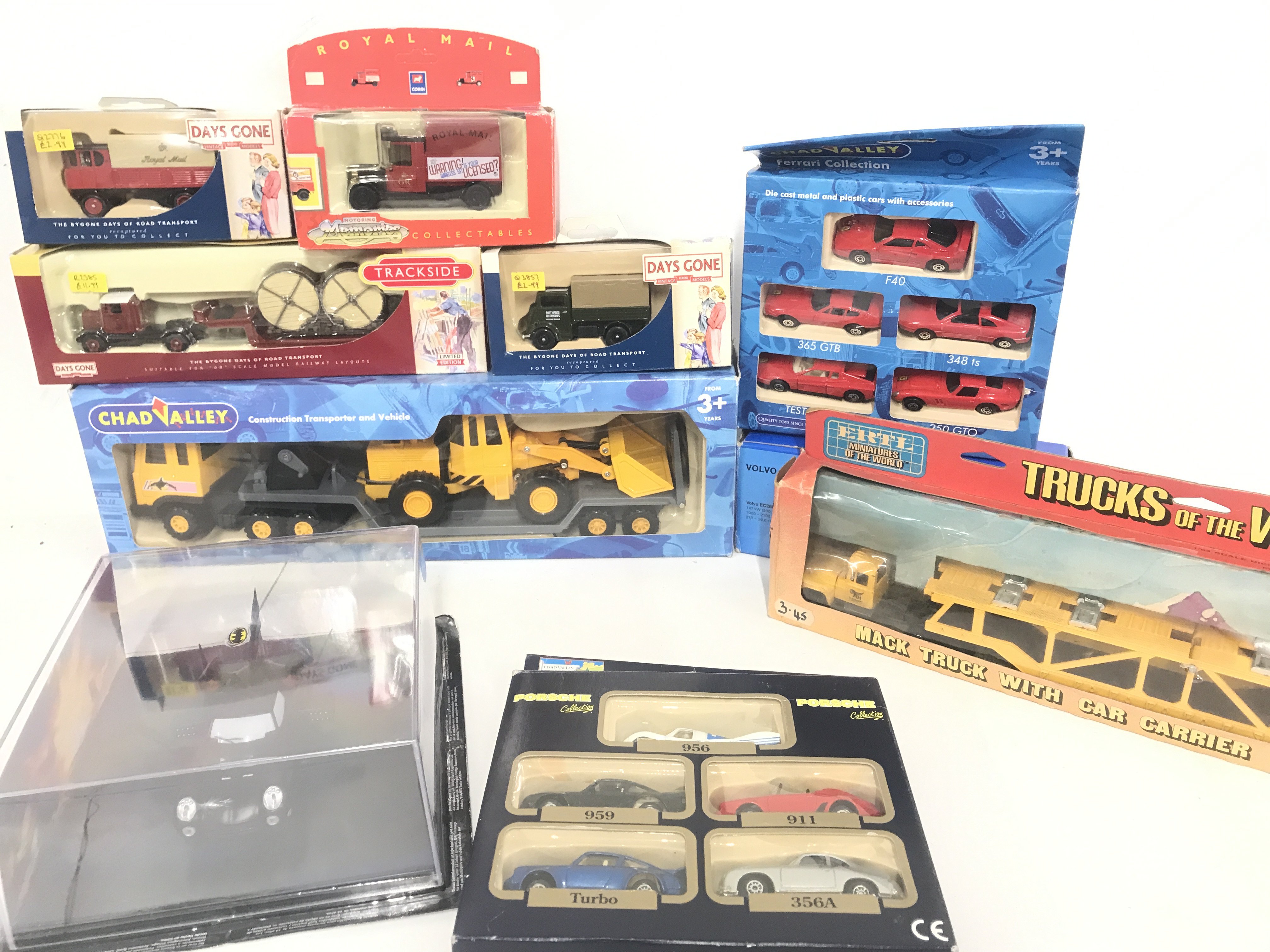 A Box Containing Various Boxed Diecast Etc. Including Chad Valley. Track Side. Days Gone Etc.