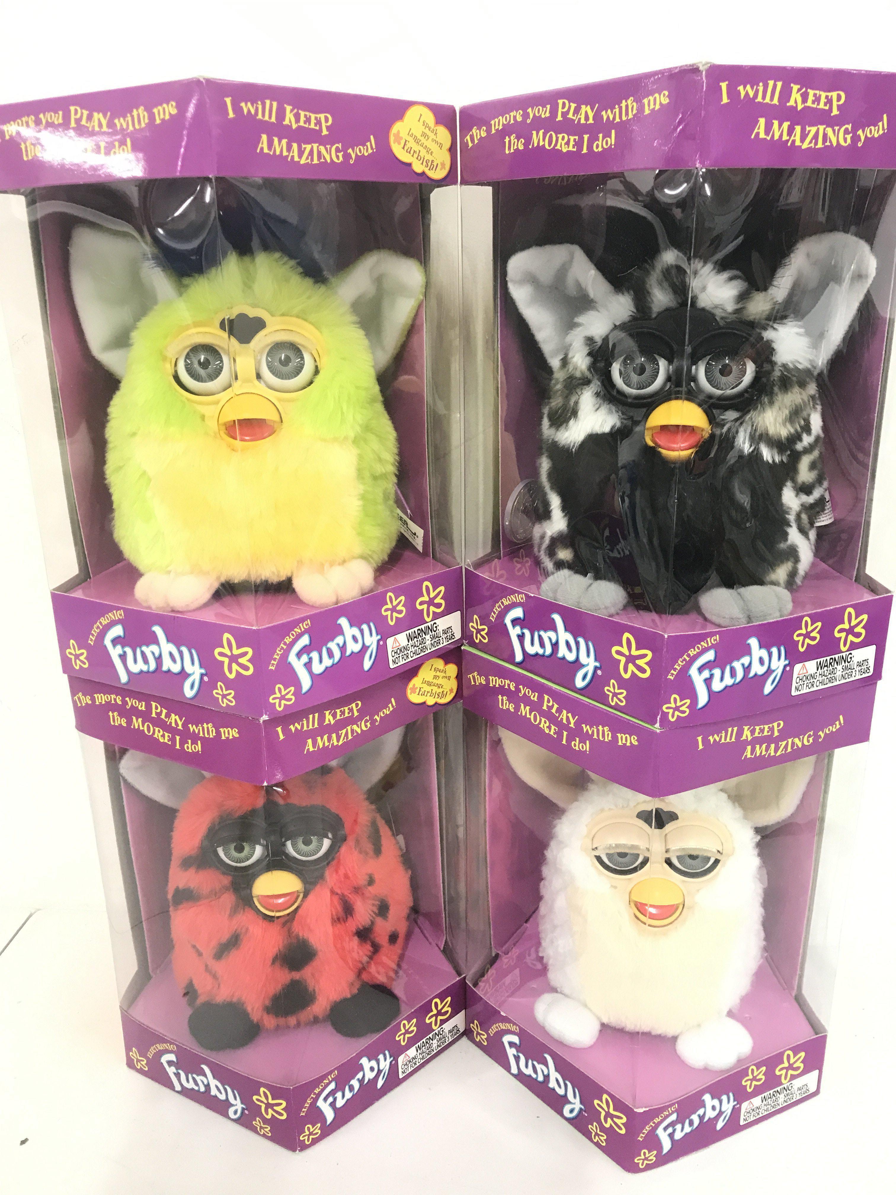4 Boxed And Sealed Tiger/Hasbro Furbys including Husky. Snowball. Ladybug And Kiwi.