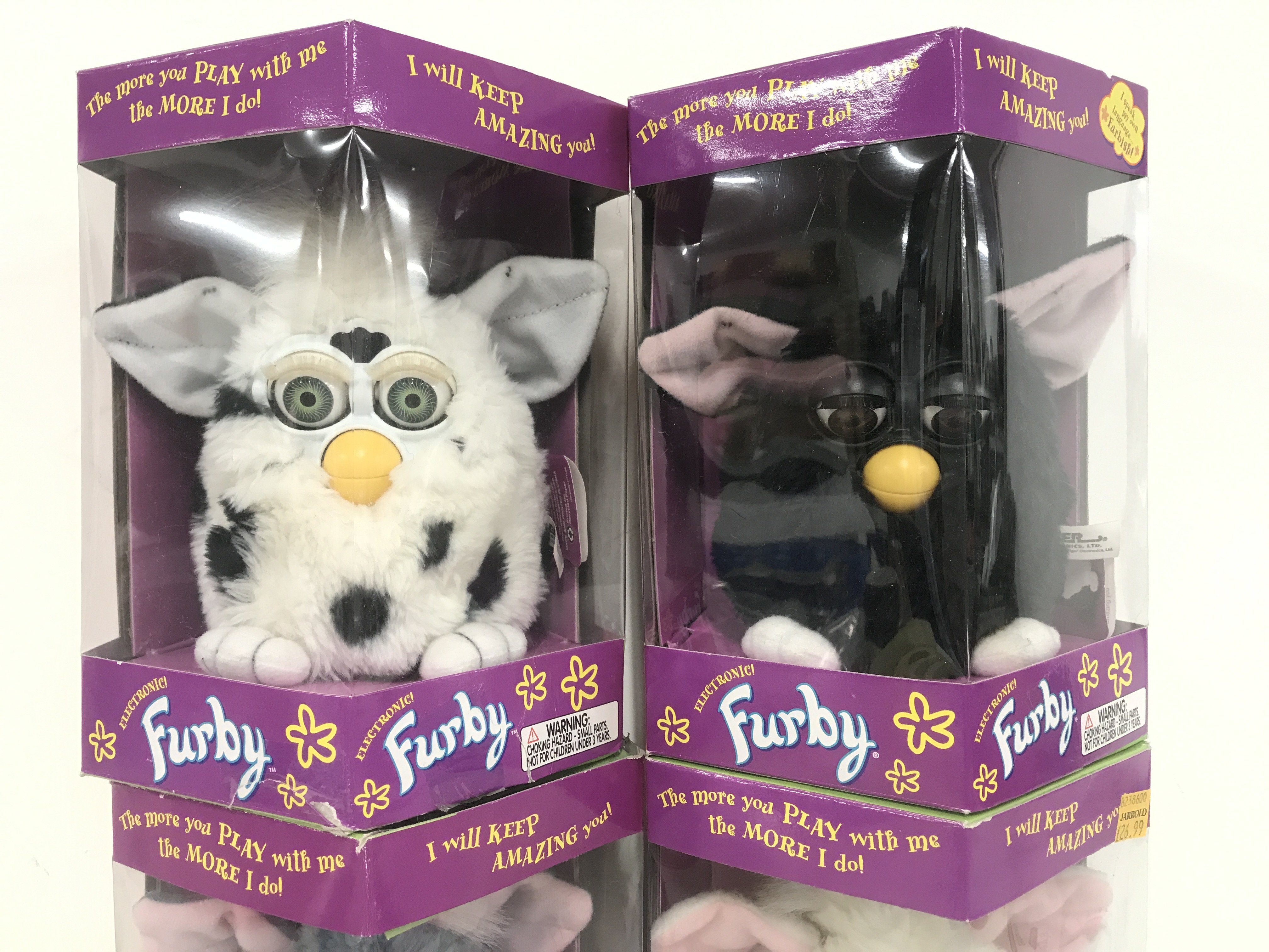 4 Boxed Tiger/Hasbro Furbys. All Have Been Opened.
