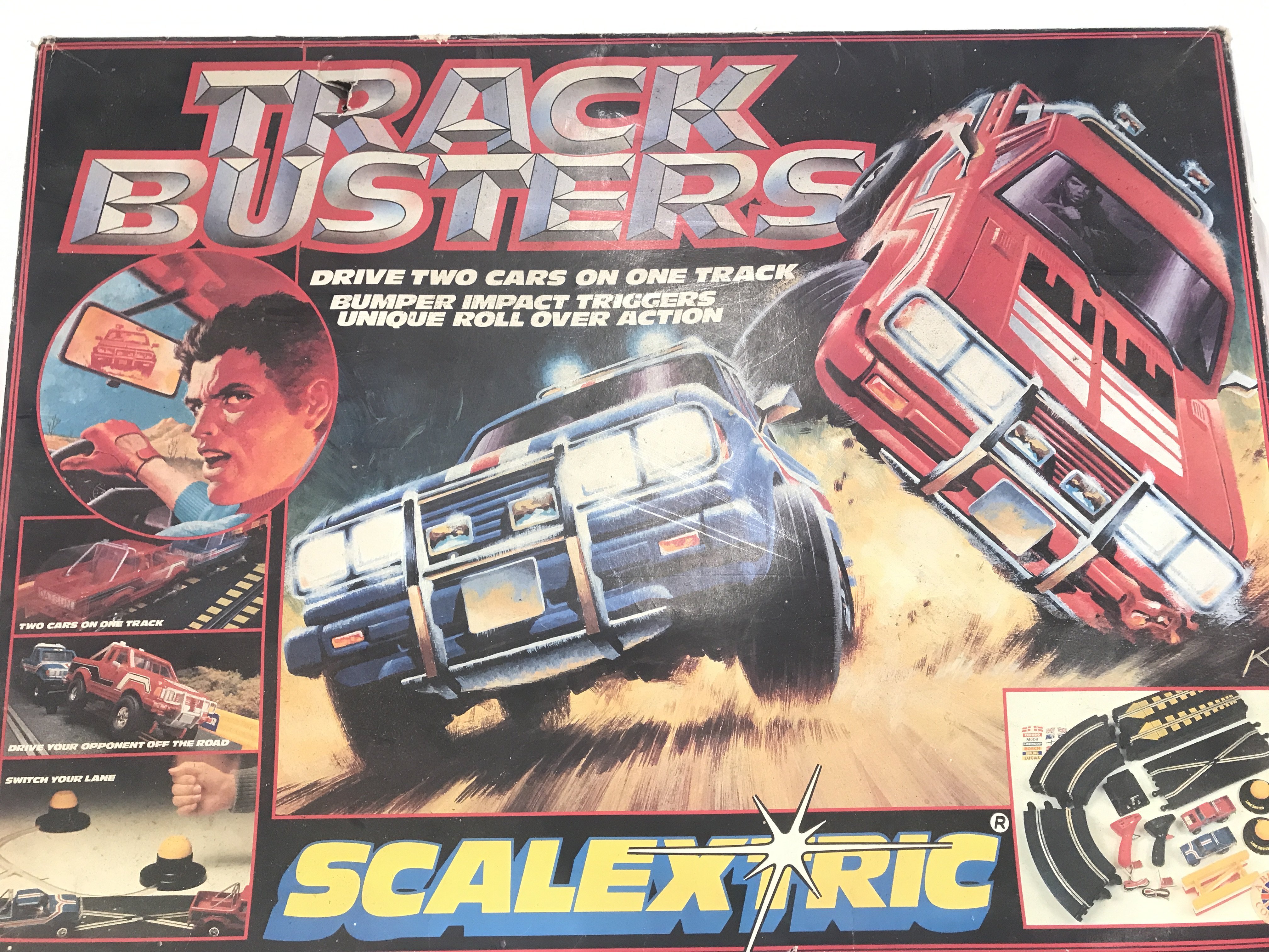 A Boxed Scalextric Track Buster Set.