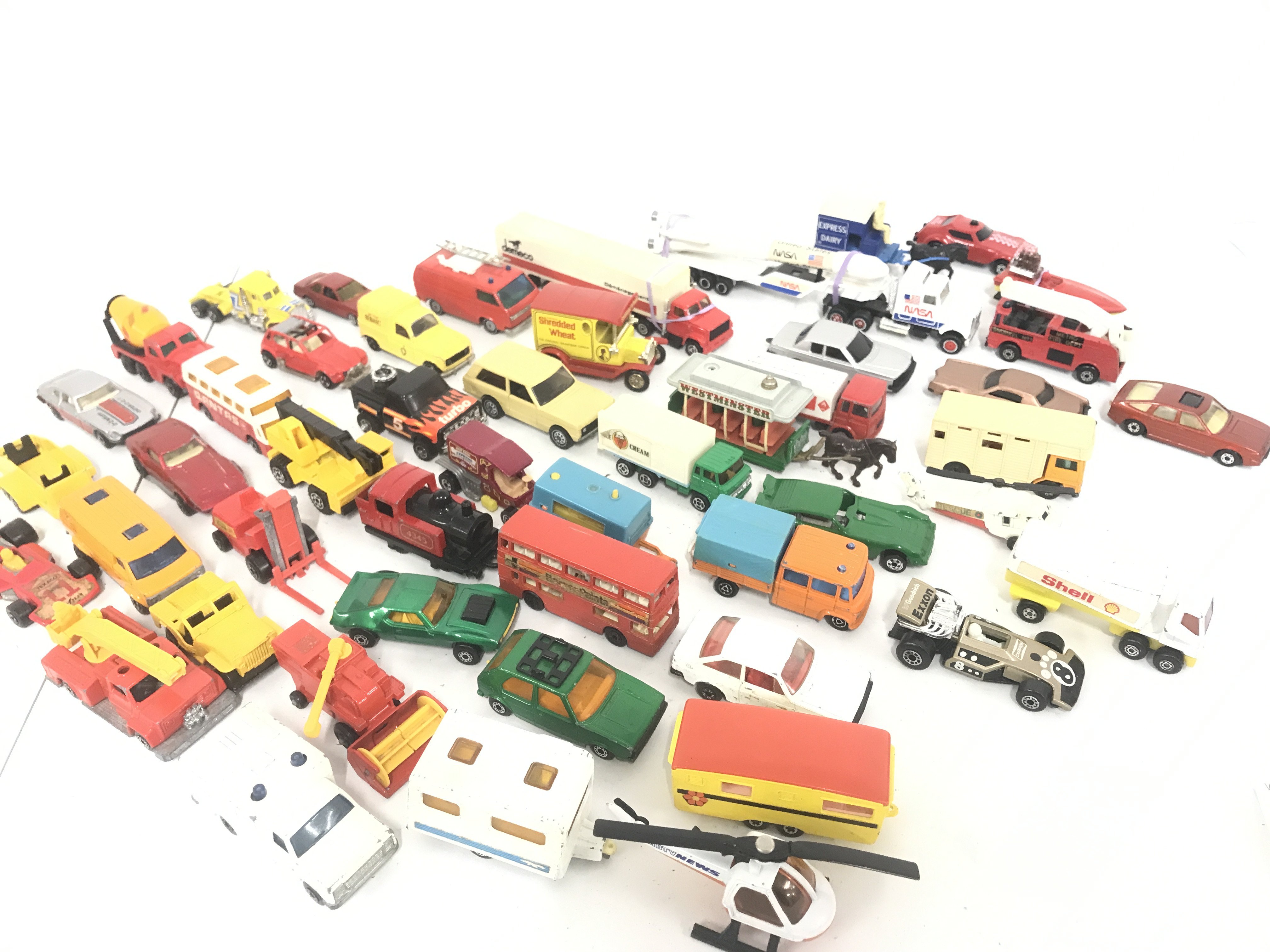 A Collection Of Playworn Diecast. Includes Matchbox. Corgi. Etc. No Reserve.