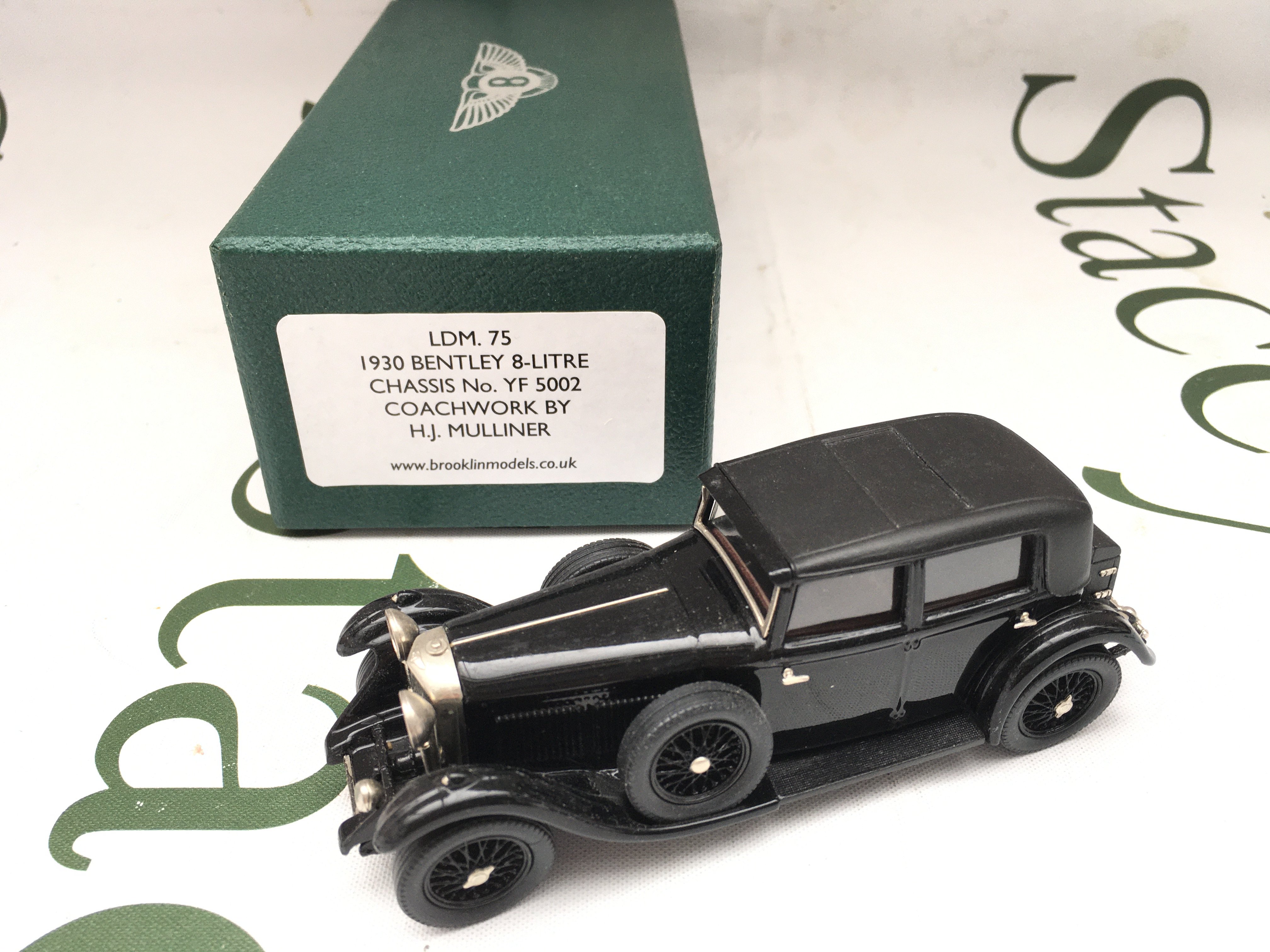 A Boxed Lansdowne Models 1930 Bentley 8 Ltr #LDM.75.