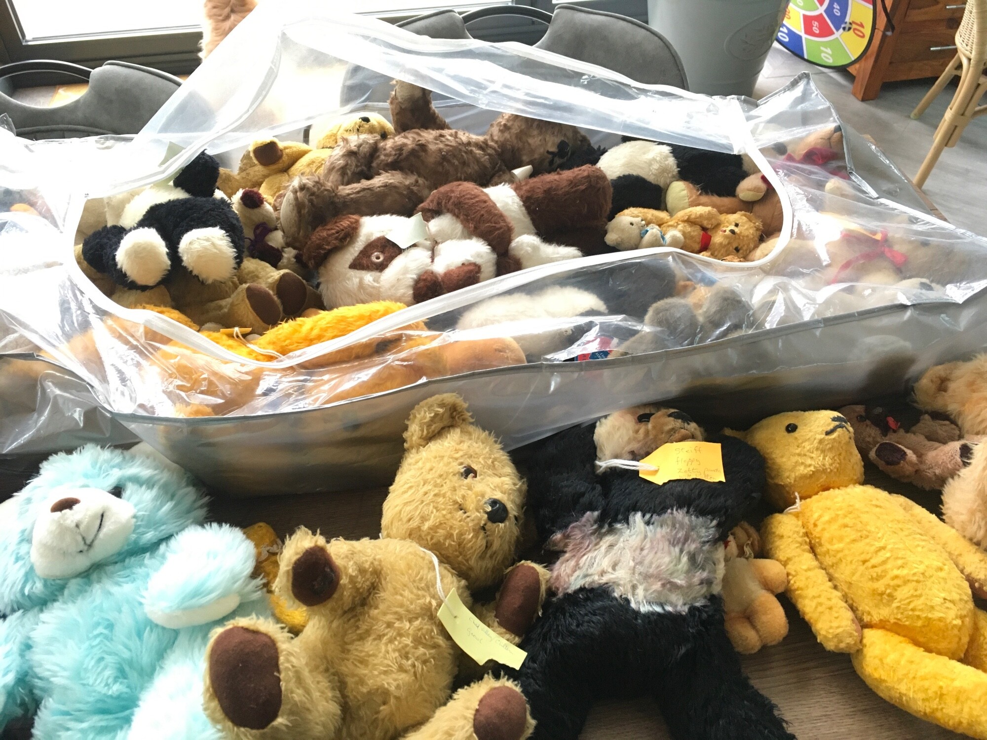 A collection in excess of 20 plus teddy bears of varying ages, sizes and manufacturer such as Steiff, Chad Valley, Farwell etc.  no reserve