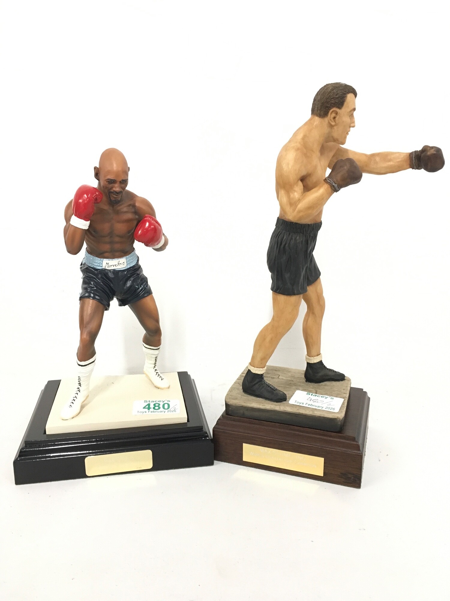 2 X Endurance Limited Boxing Figures. Max Schmelling And Marvin Hagler.(2)