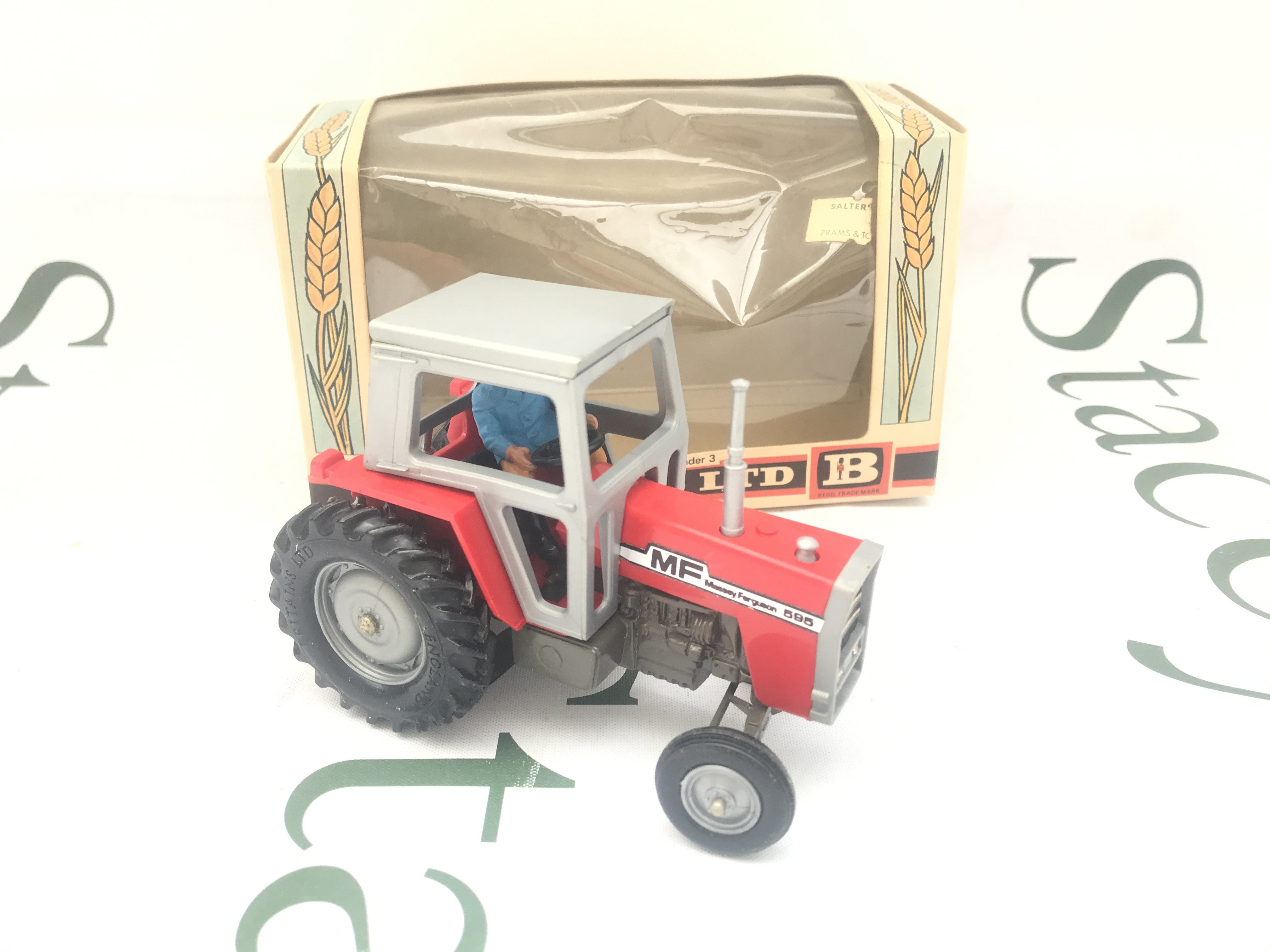 A Boxed Britains Massey Ferguson Tractor #9522. (inner Part Of Box Missing)