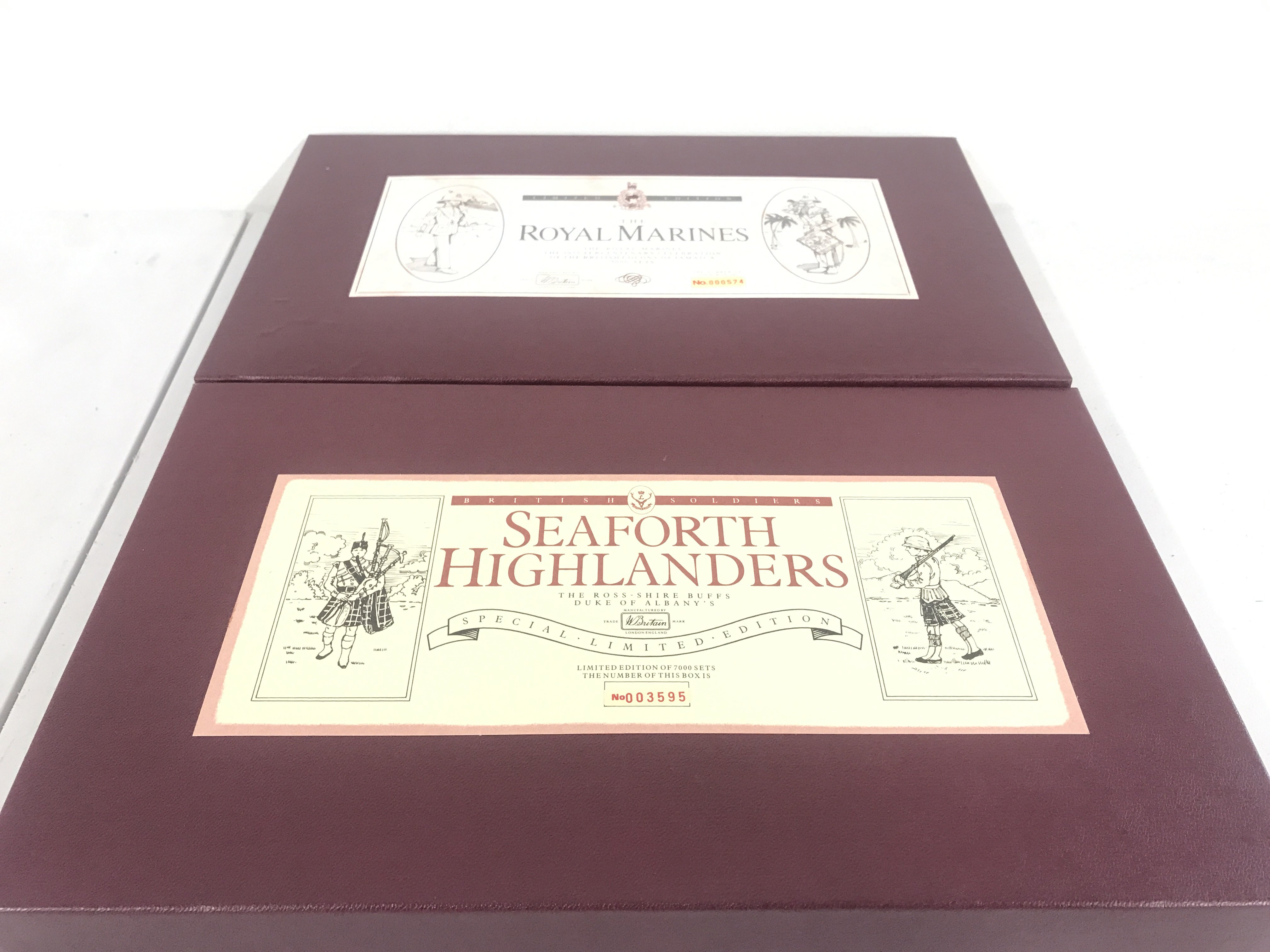2 X Boxed Britains Sets The Royal Marines #5289 And Seaforth Highlanders #5188. (2).