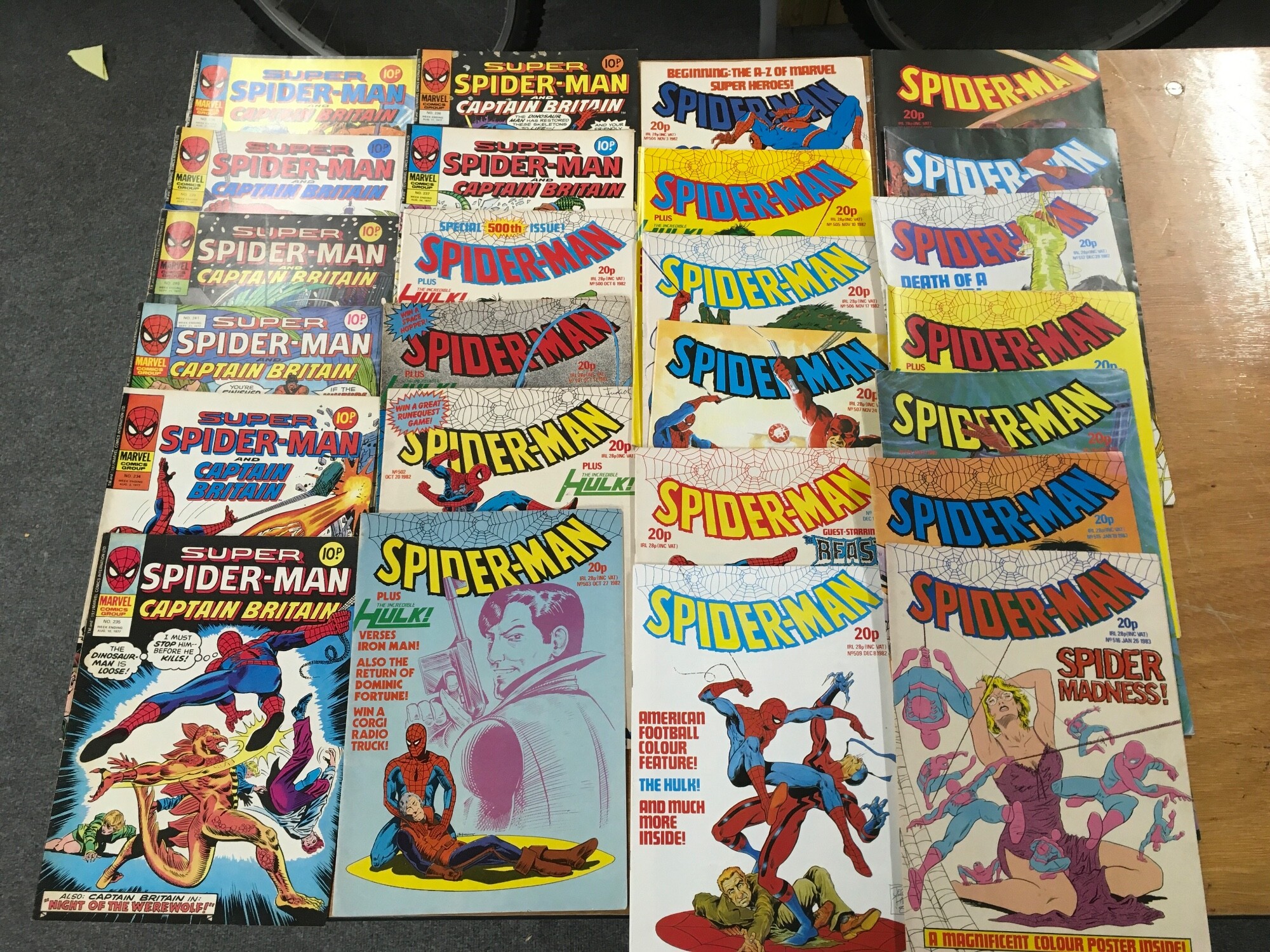 A Collection of Spider-Man comics