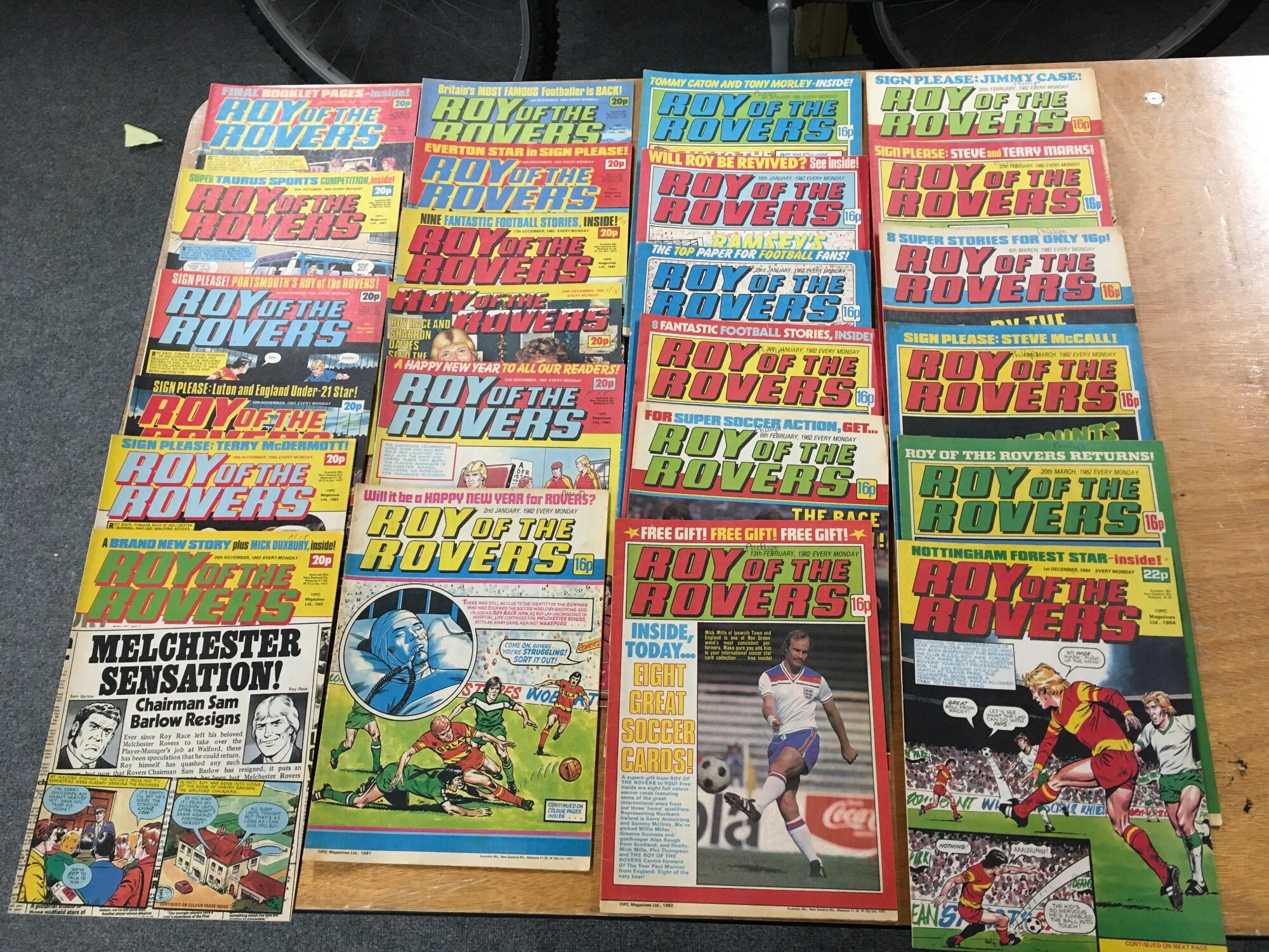 A Collection of Roy of the Rovers comics.