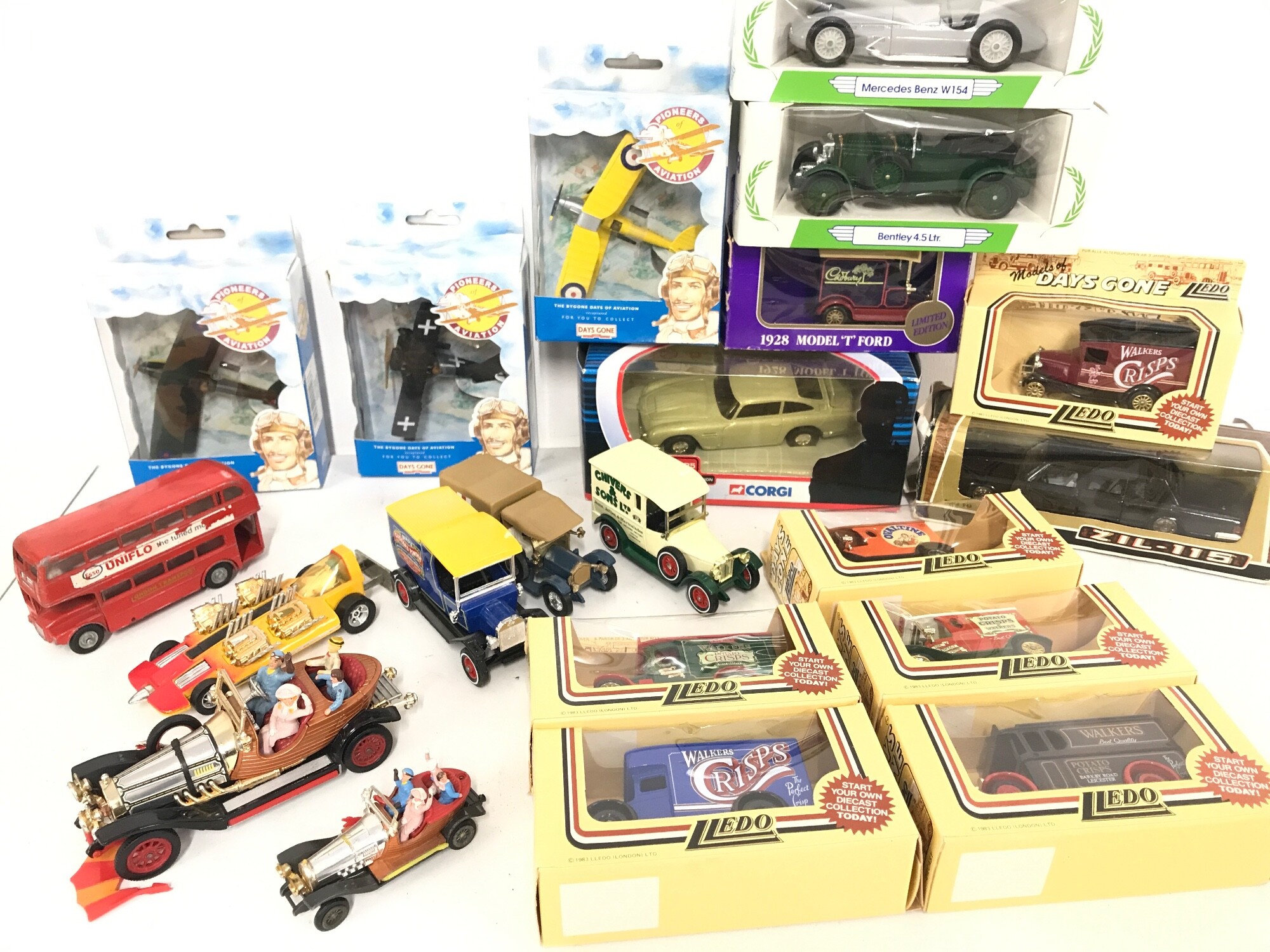 A Collection of Boxed And Loose Diescast. Including a Corgi Chitty Chitty Bang Bang. Days Gone And A Tri-Ang Crane.