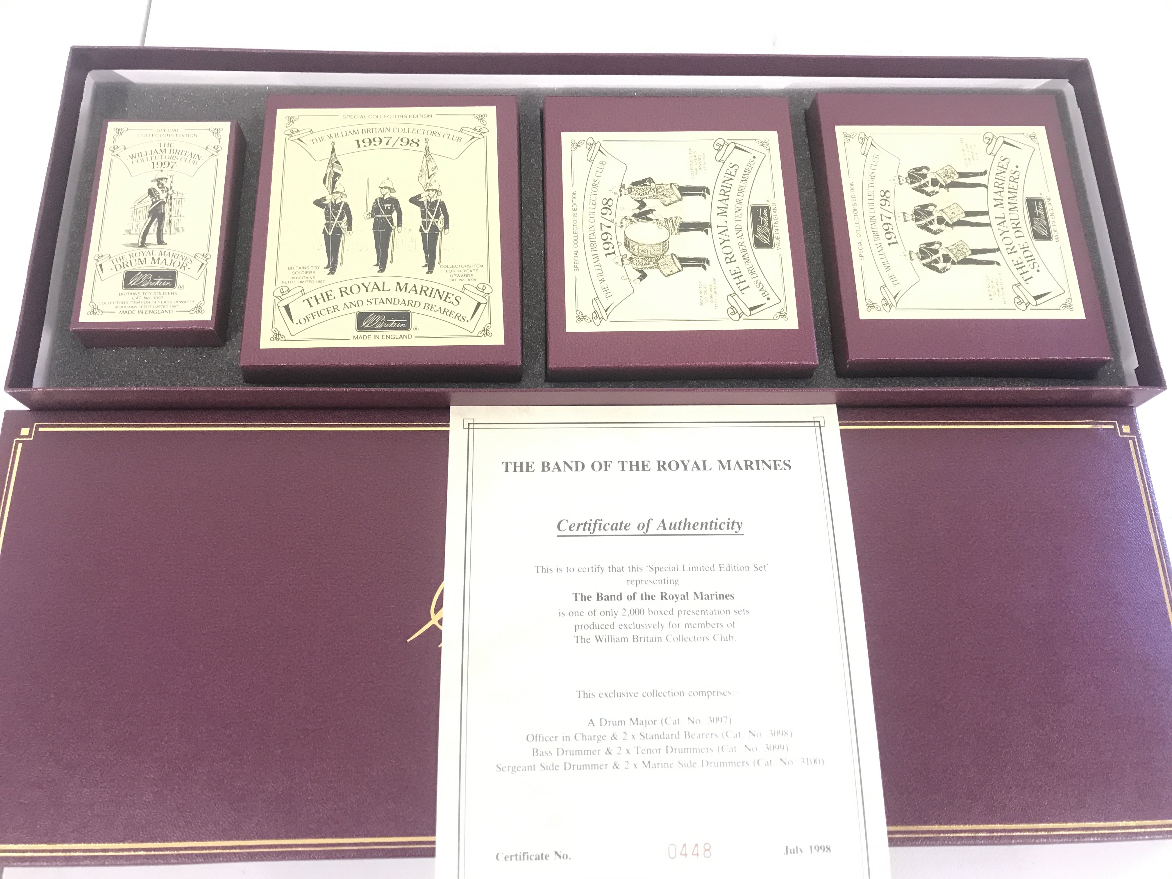 A Boxed William Britains Collectors Club 1997/1998 The Band Of The Royal Marines.