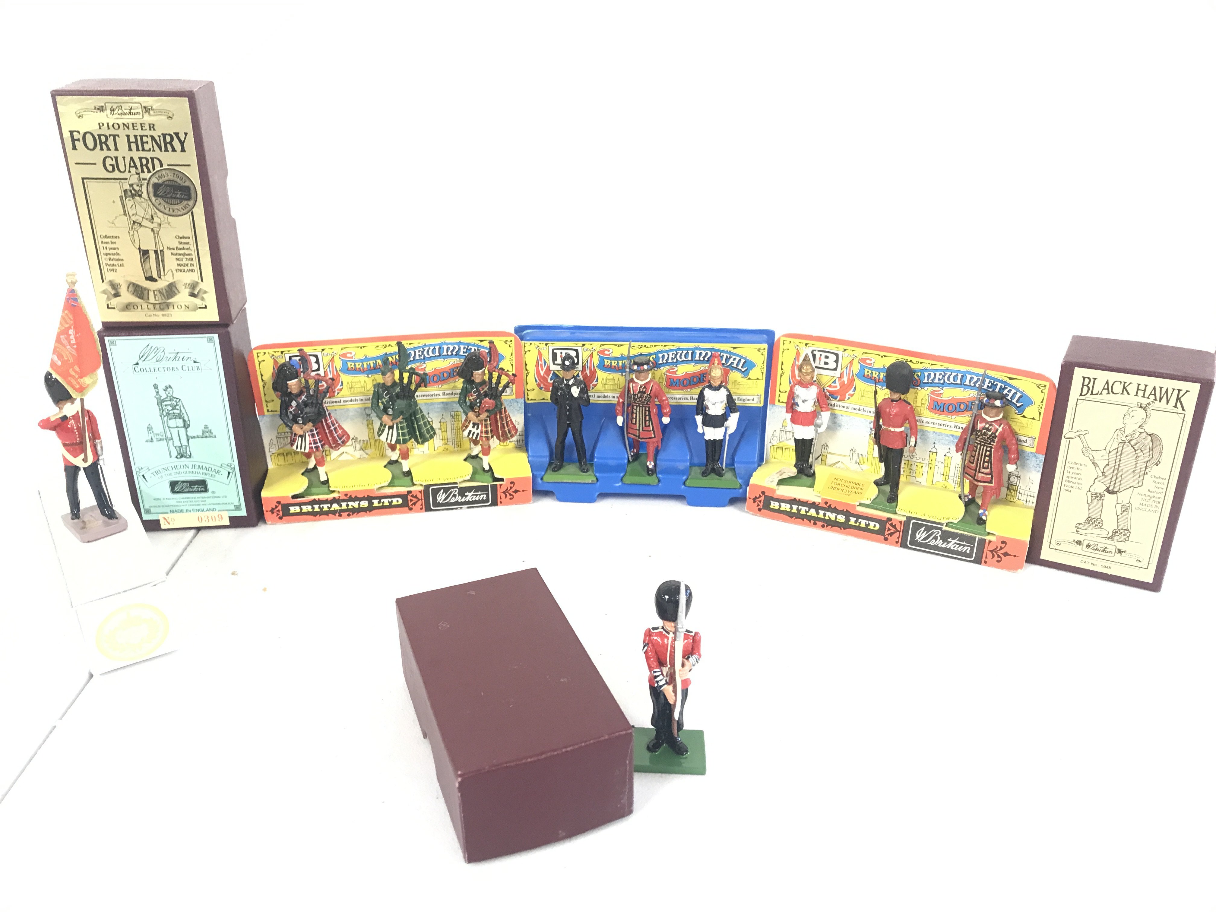 A Collection Of Various Boxed Britains Figures.