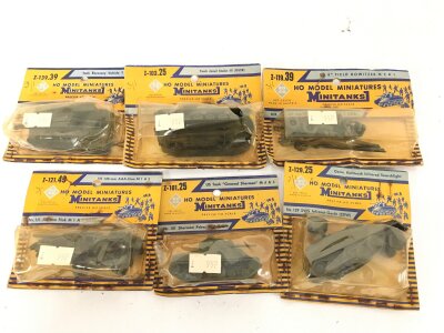 6 X Carded Roco Minitanks. No Reserve.