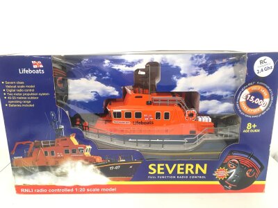 A Boxed RNLI Severn Remote Controlled Lifeboat. 1:20