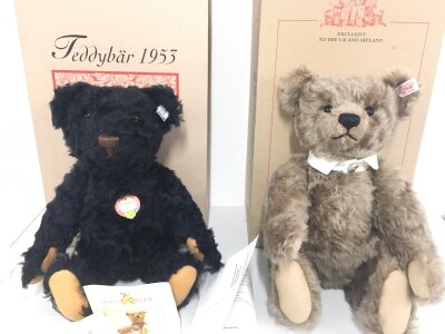 4 Boxed Steiff Bears. Including Teddybar. British Collectors Teddy Bear 2004. Grizzly Ted And Centenary Teddy.(4).