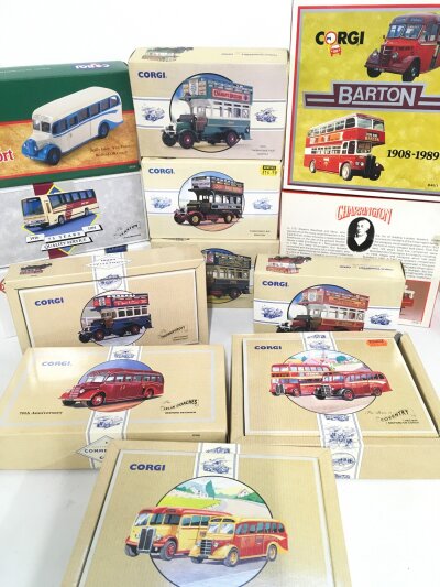 A Collection Of Boxed Corgi Classics. All Buses.