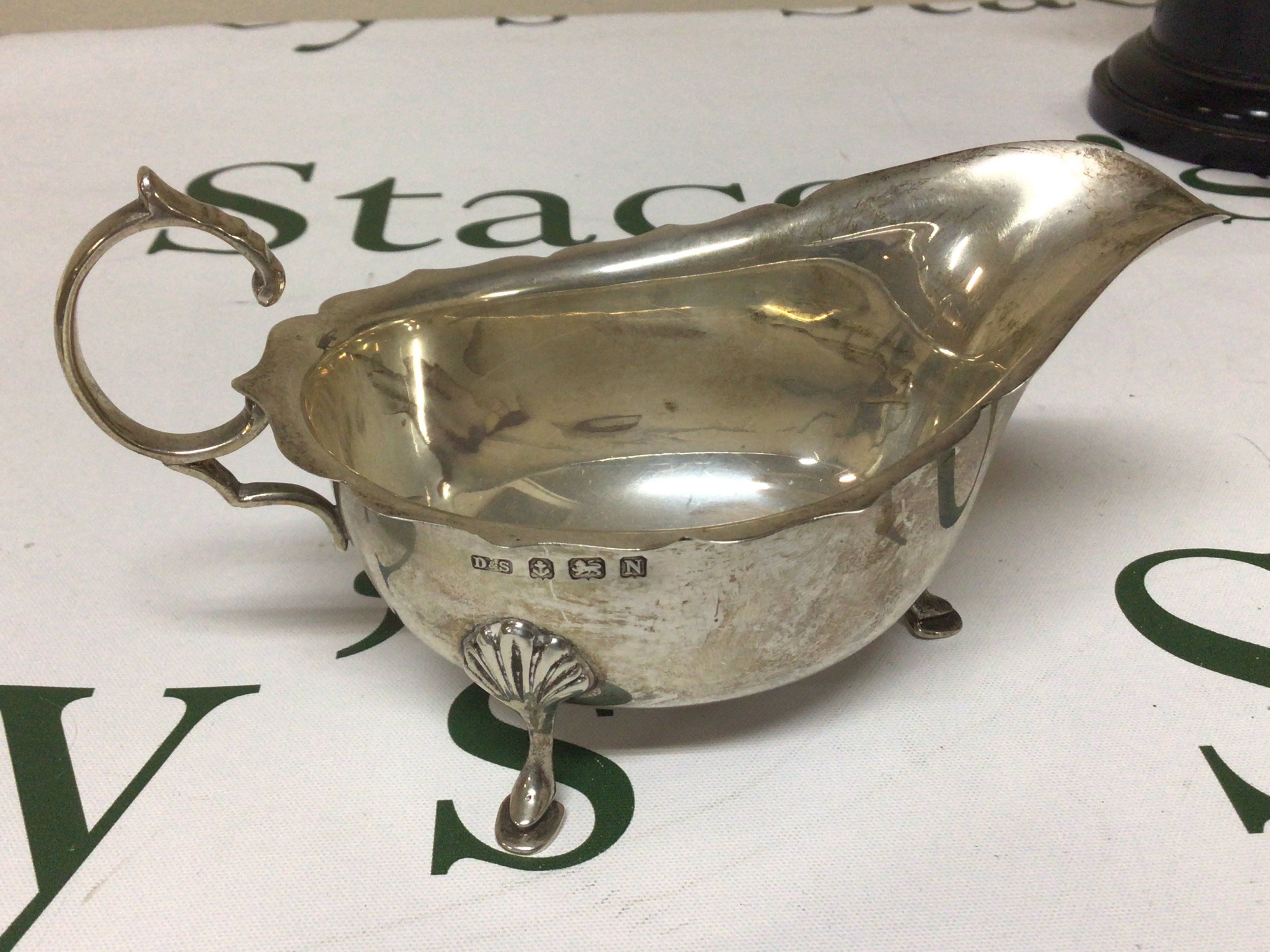 A Silver Sauceboat with Birmingham hallmarks weight 110g