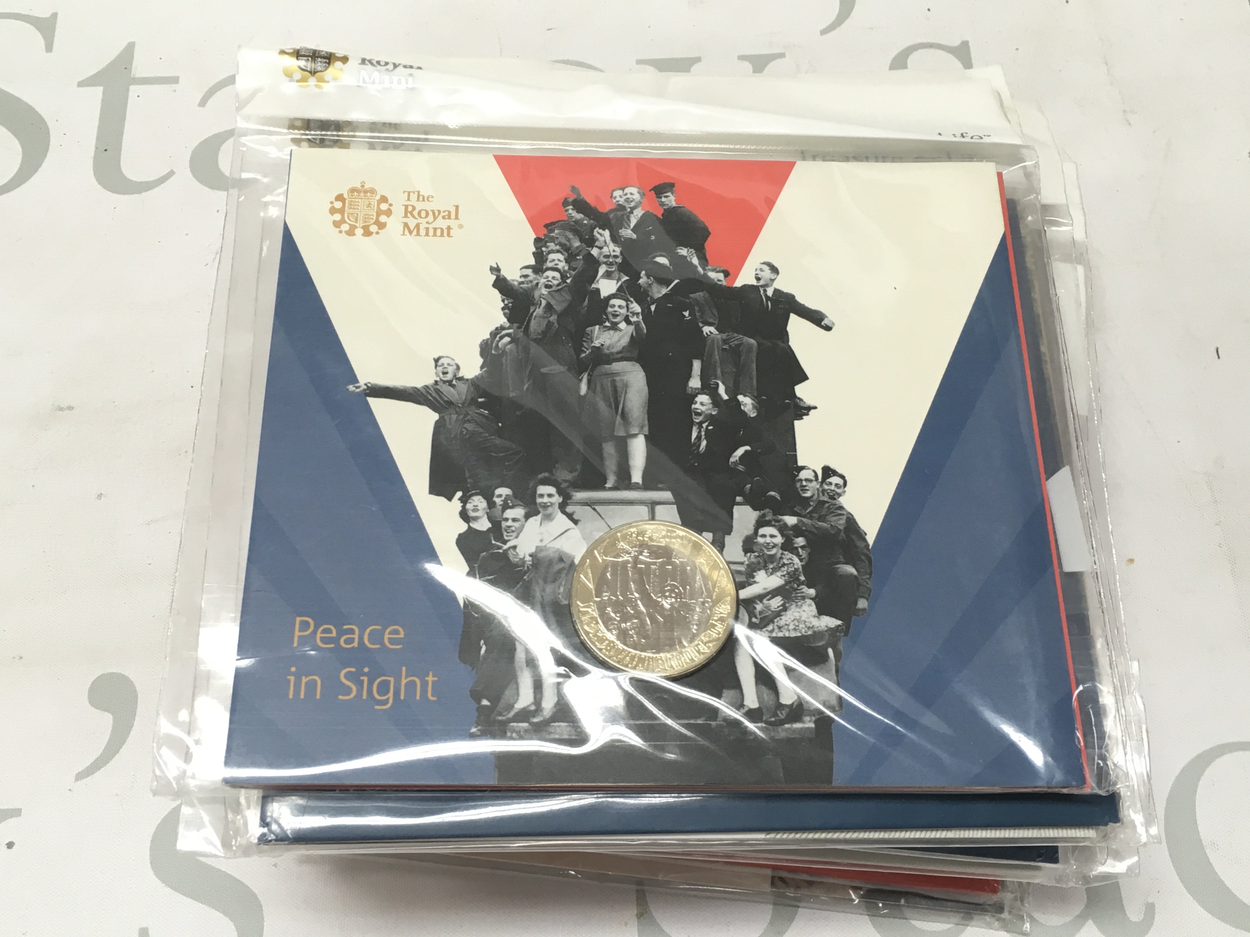 A collection of Royal Mint proof coins , postage category B