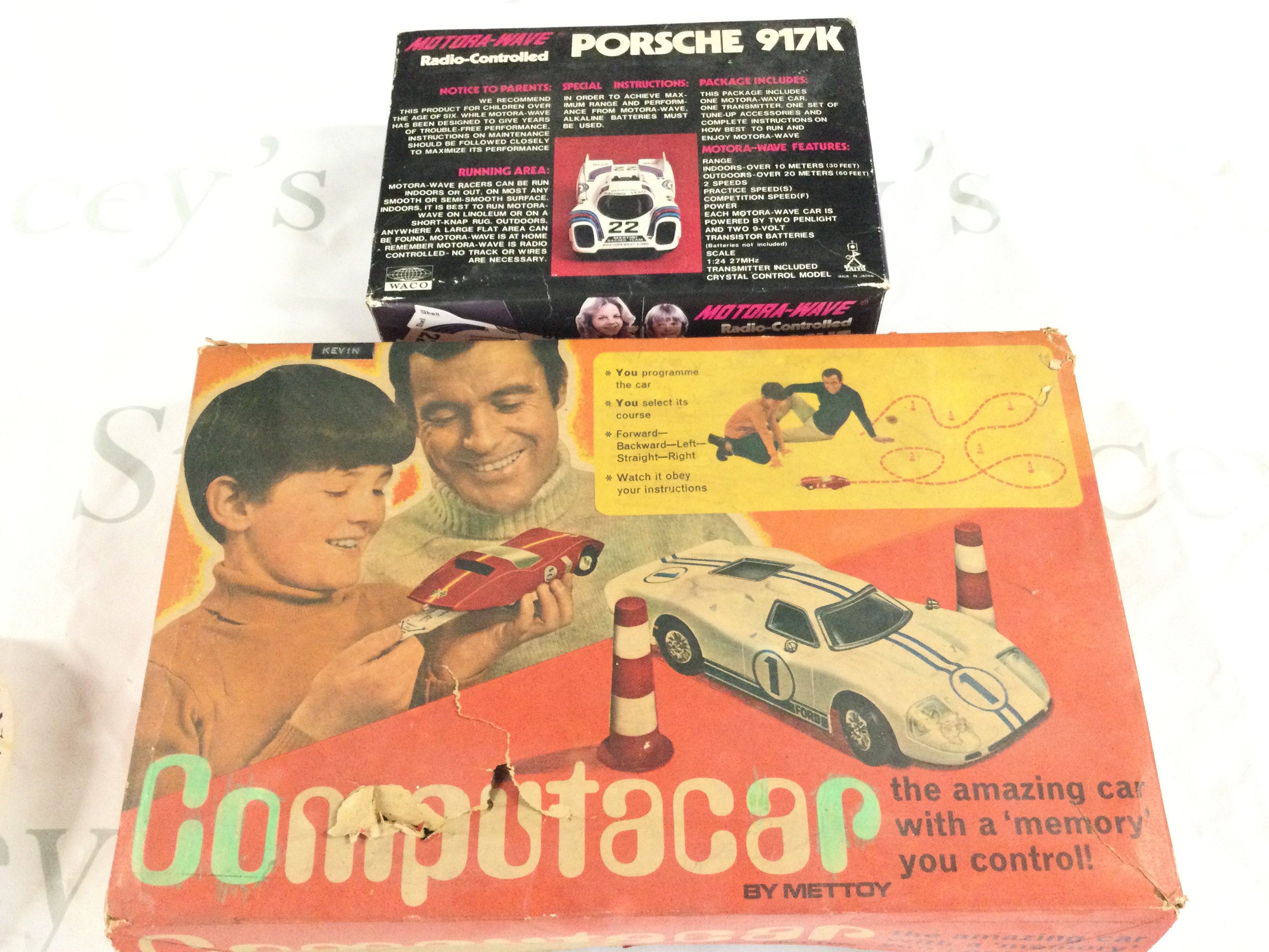 A Boxed Mettoy Computacar And A Motora-Wave R/C Porsche 917K. No Reserve. (2).
