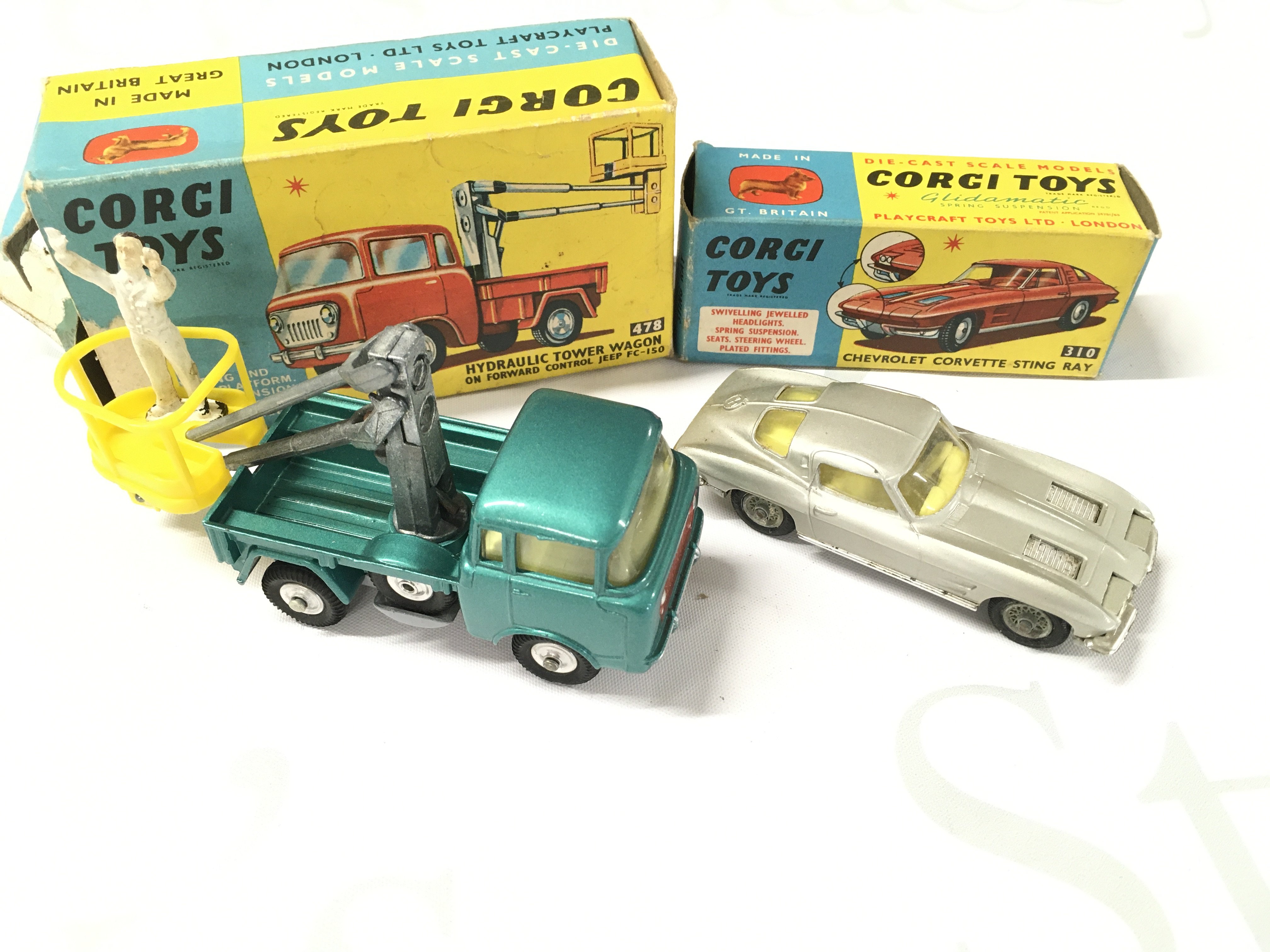 2 X Boxed Corgi Vehicles. A Hydraulic Tower Wagon #478