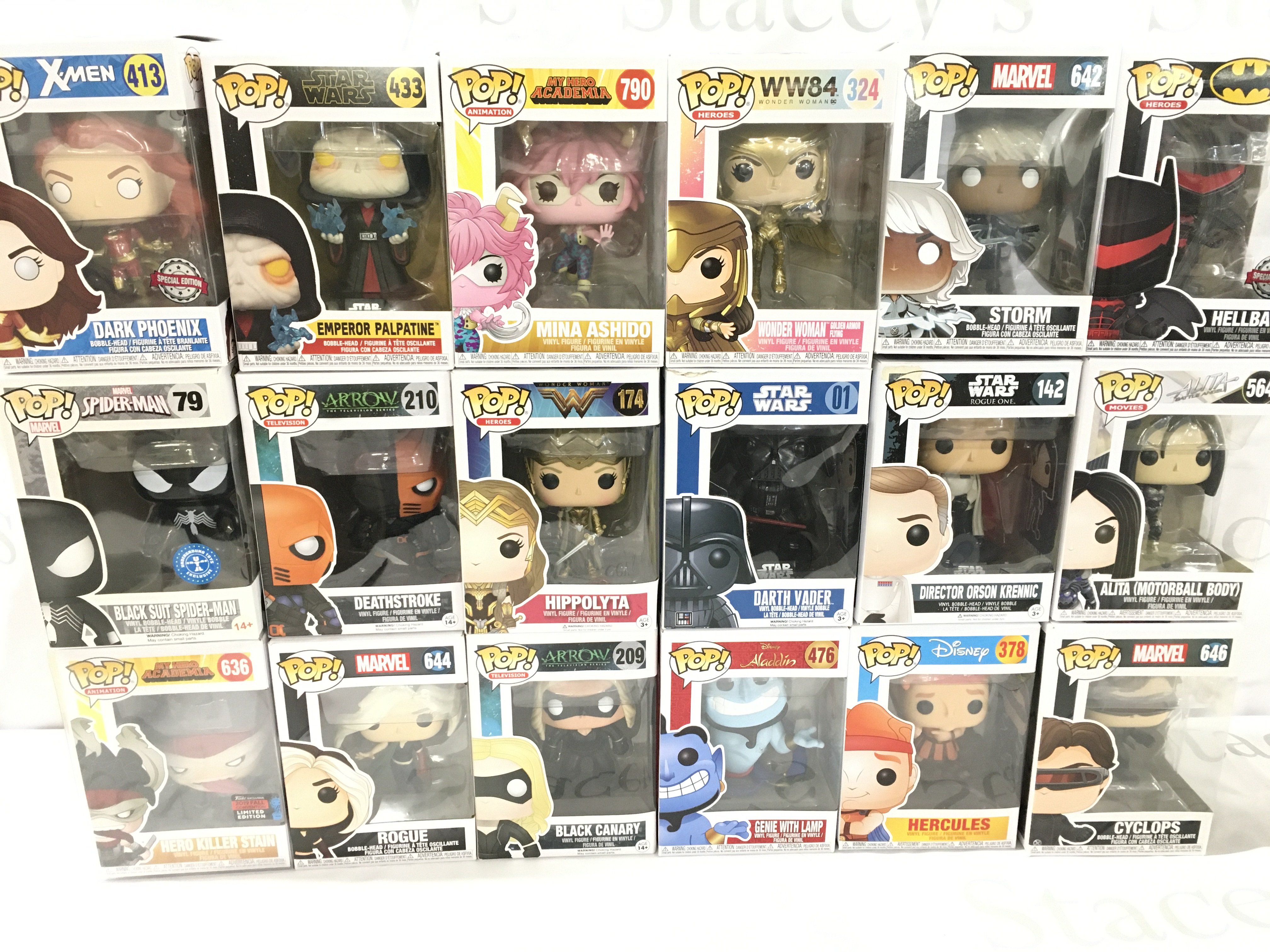 A Collection of Boxed Funko Pop Figures. No Reserve.