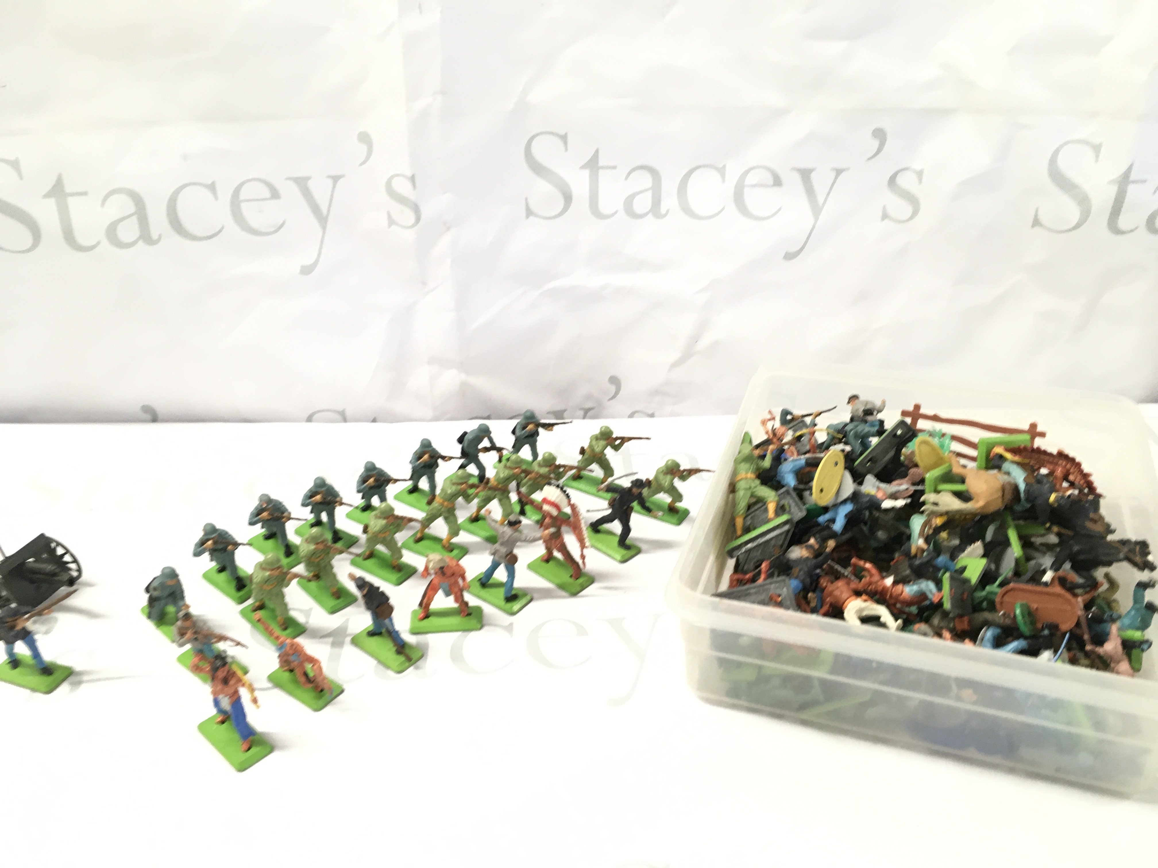A Box Containing Britains Soldiers and Others. No Reserve.