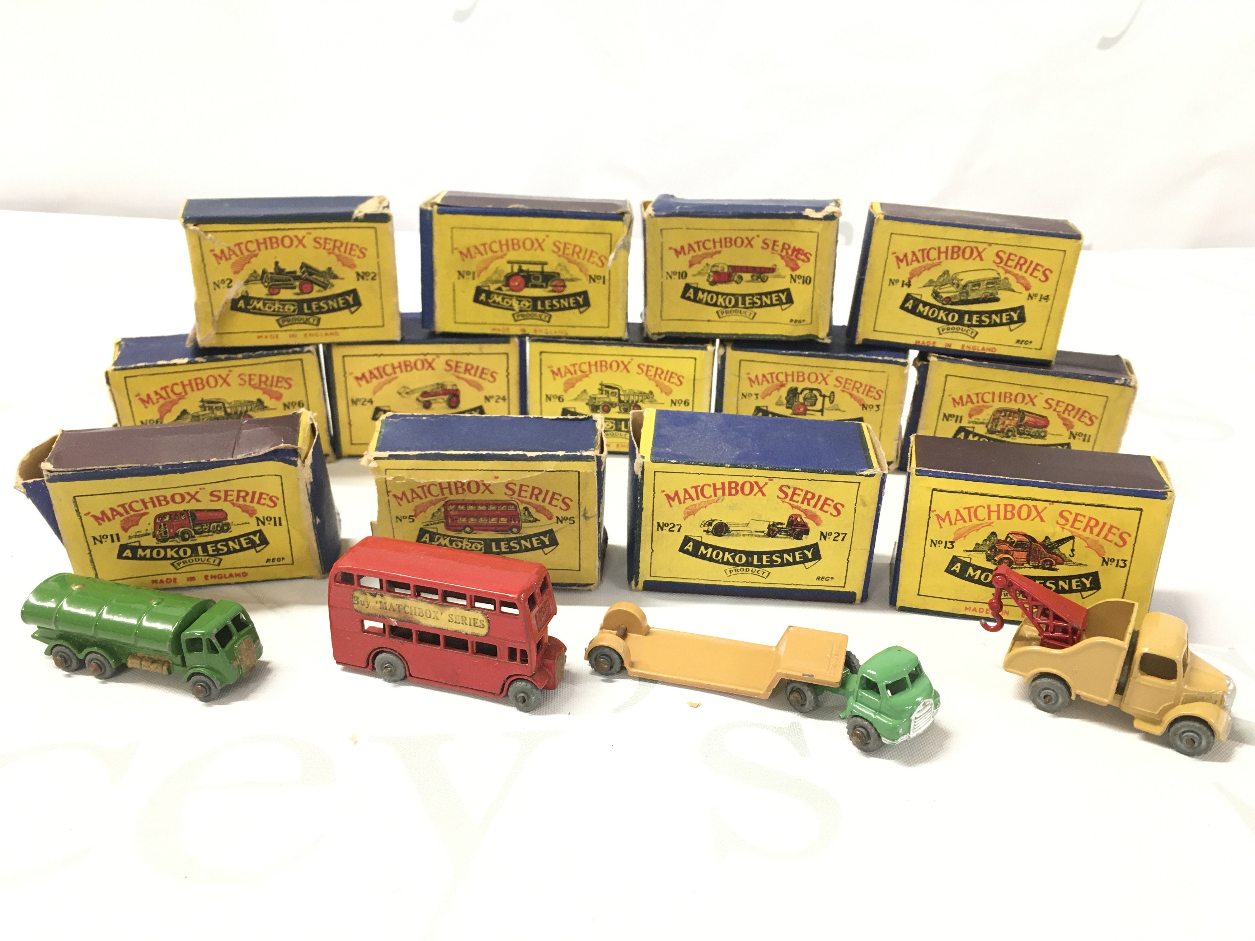 A Collection of Boxed Matchbox Diecast. Boxes in Various States.