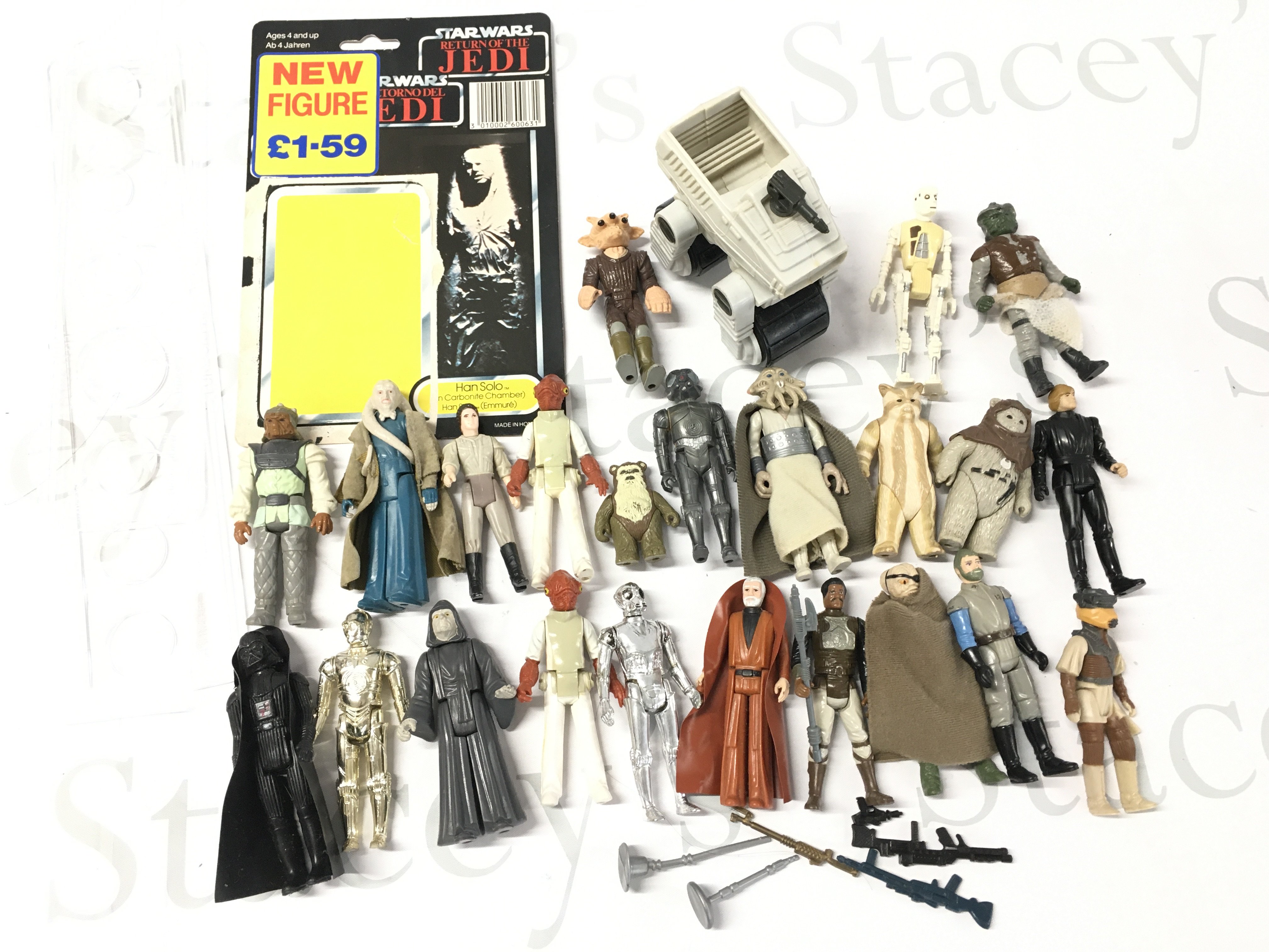 A Collection of Vintage Star Wars Figures And Ships Ideal For Spare Parts Etc.